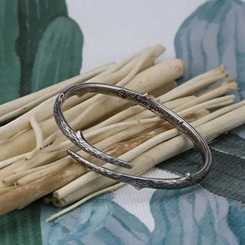 Jewelry × Vintage Open Cuff Thorn Bangle Bracelet Size ONE SIZE - 1 Thumbnail