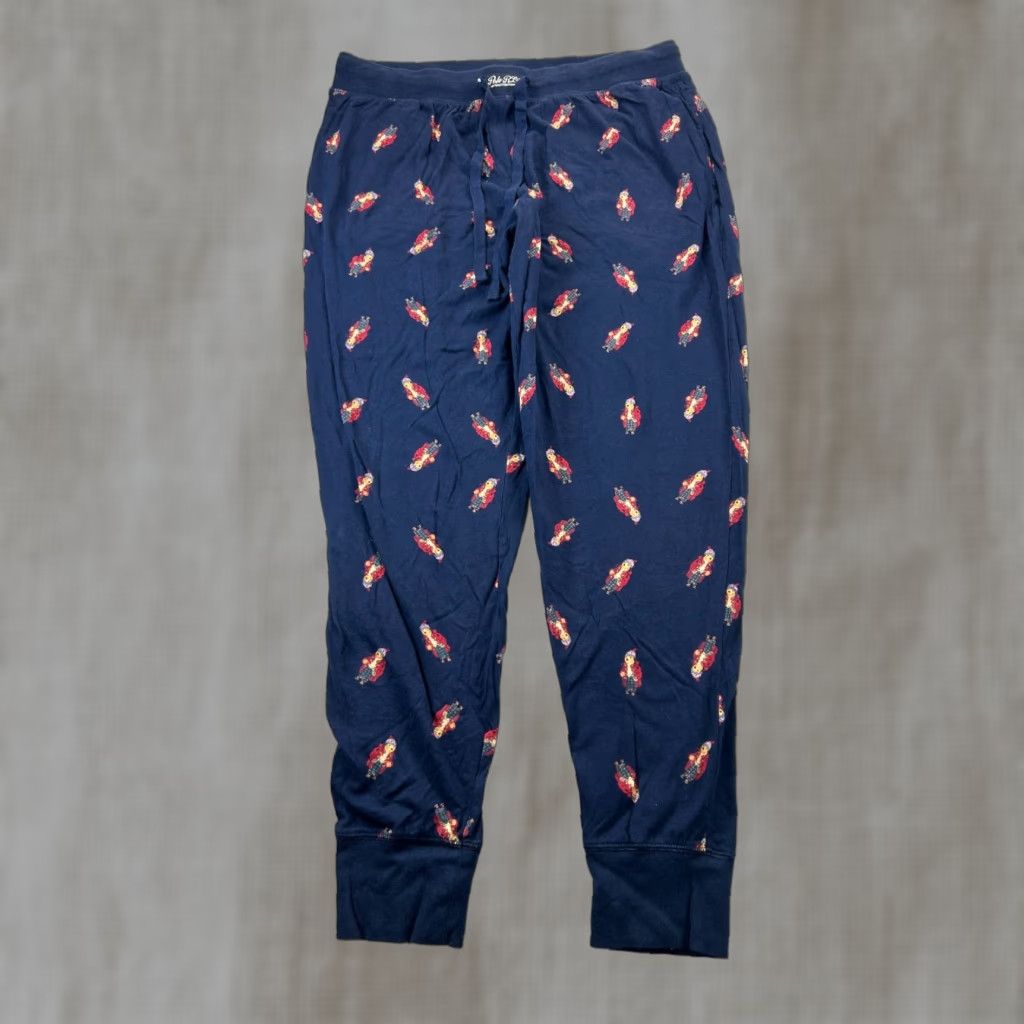 Polo Ralph Lauren Polo Ralph Lauren Pajama Pants Mens Large Regular L Bear Navy Blue Size US L / EU 52-54 / 3 - 1 Thumbnail