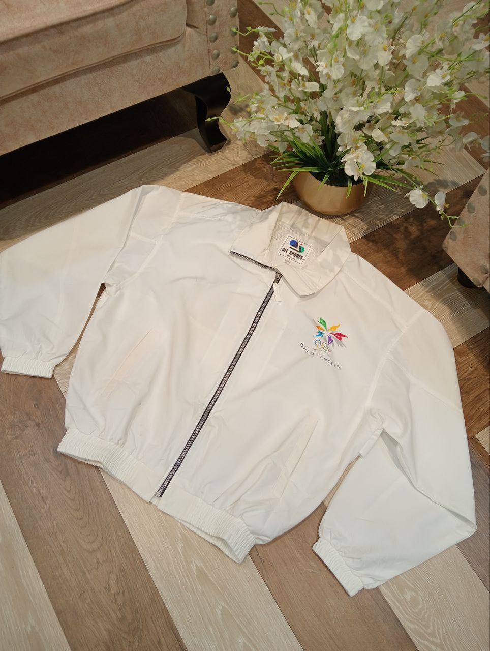 Vintage VINTAGE 90S OLYMPIC WHITE ANGELS ALL SPORT MIZUNO JACKET Size US L / EU 52-54 / 3 - 3 Thumbnail