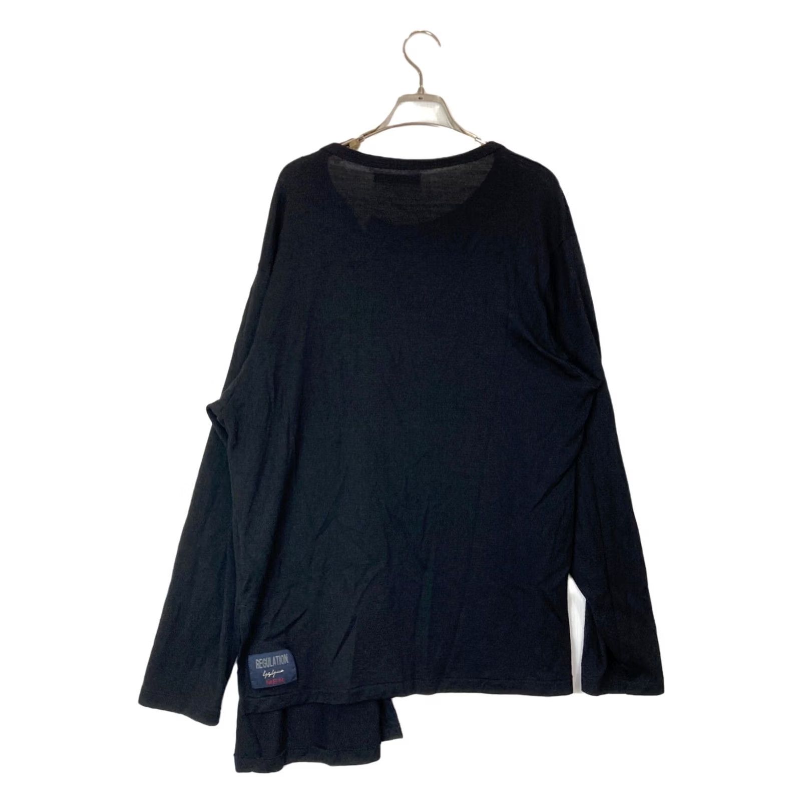 Yohji Yamamoto Yohji Yamamoto Sweater Pullover Wool Knit Black Size 3 Regular Mens Short Sleeve NOT Short Sleeve? Size US S / EU 44-46 / 1 - 2 Thumbnail