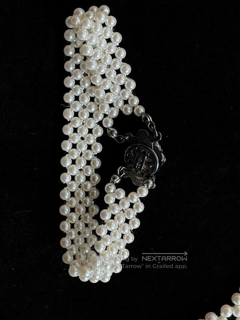 Kenzo Kenzo Pearl Rose Necklace Bracelet Set. Size ONE SIZE - 7 Thumbnail