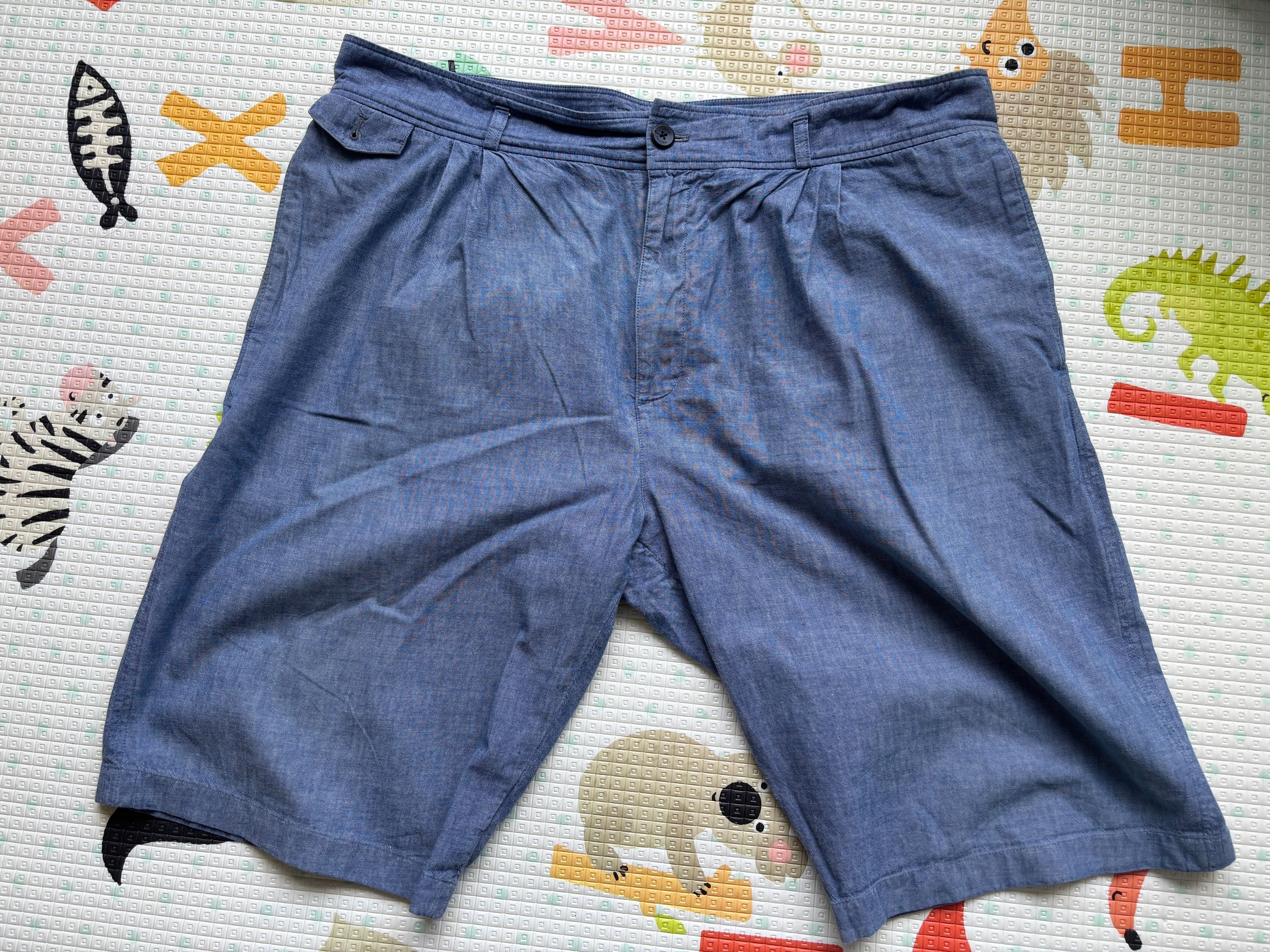 Louis Vuitton Louis Vuitton Blue Cotton Chambray Shorts 39-40 Size US 32 / EU 48 - 1 Thumbnail