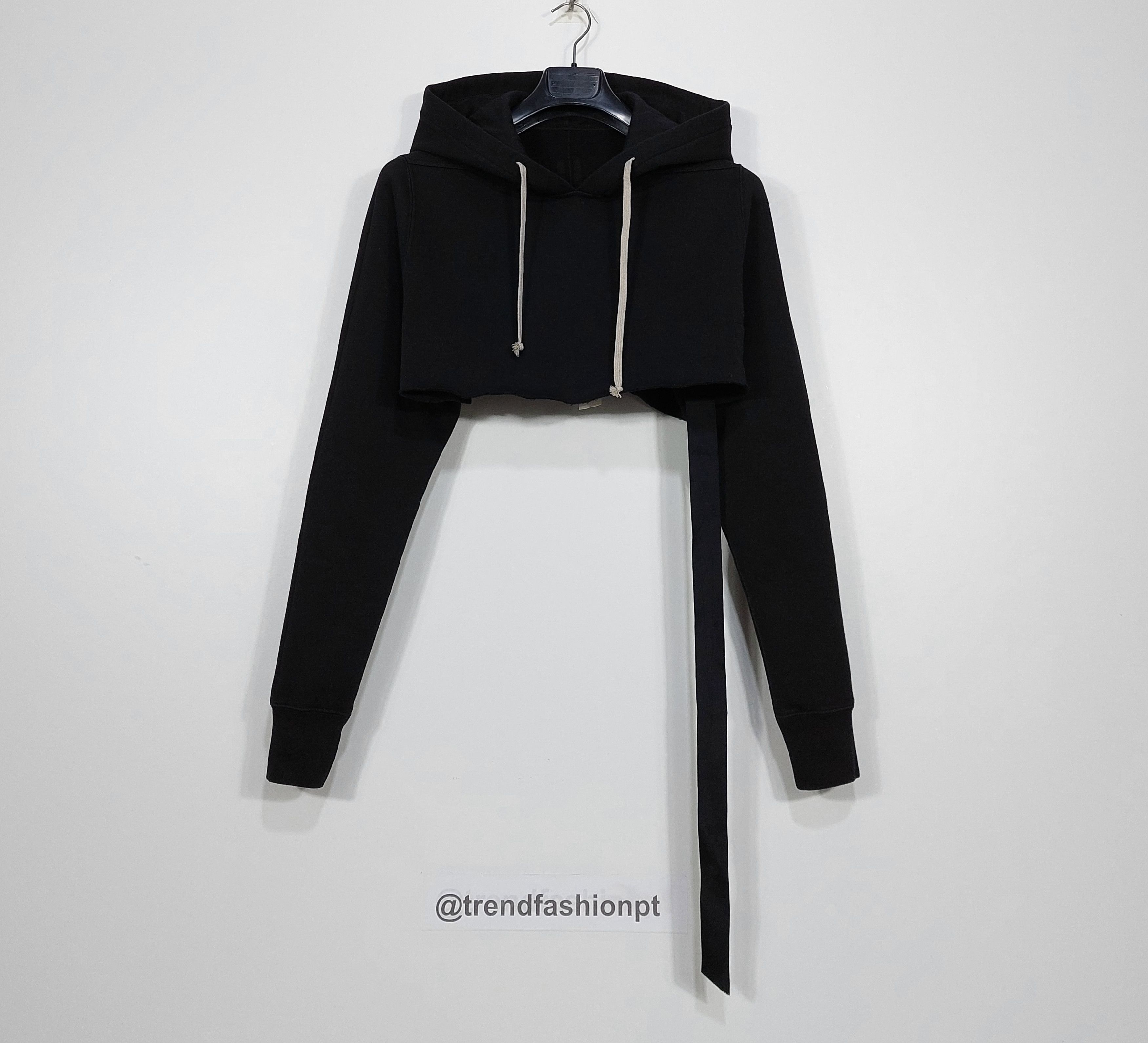 Rick Owens Drkshdw cropped hoodie - black M Size M / US 6-8 / IT 42-44 - 1 Thumbnail
