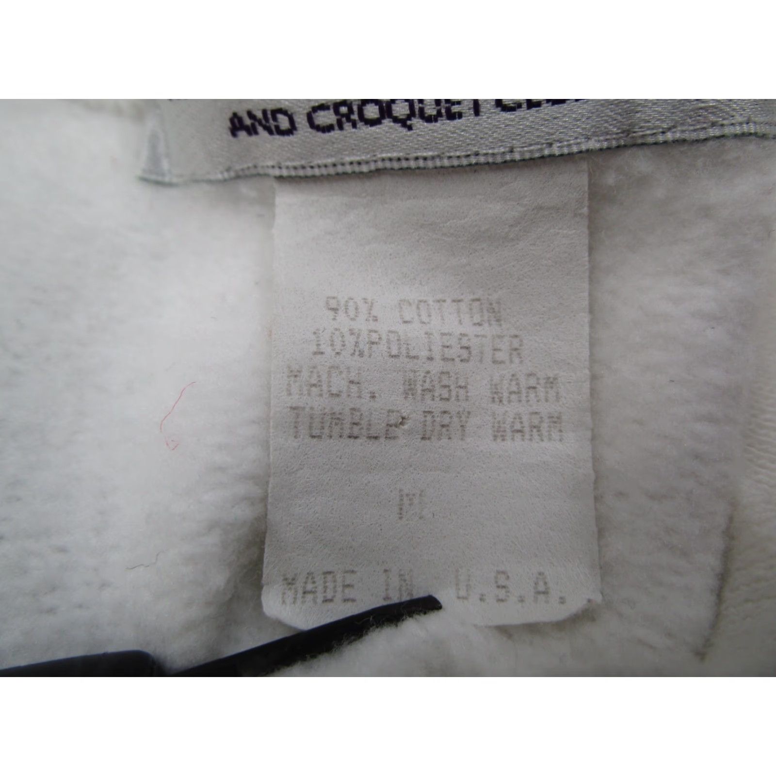Vintage VINTAGE Wimbledon Mens White Fleece Pullover Sweatshirt Crew Neck Cotton Polyester Made in USA M Size US M / EU 48-50 / 2 - 4 Thumbnail