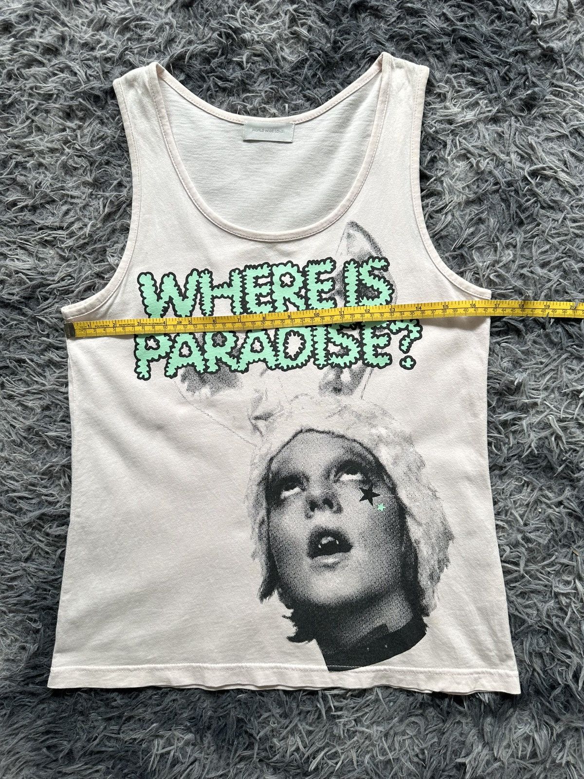 Hysteric Glamour 00's World Wide Love '' Where is Paradise '' tank Size US M / EU 48-50 / 2 - 7 Thumbnail