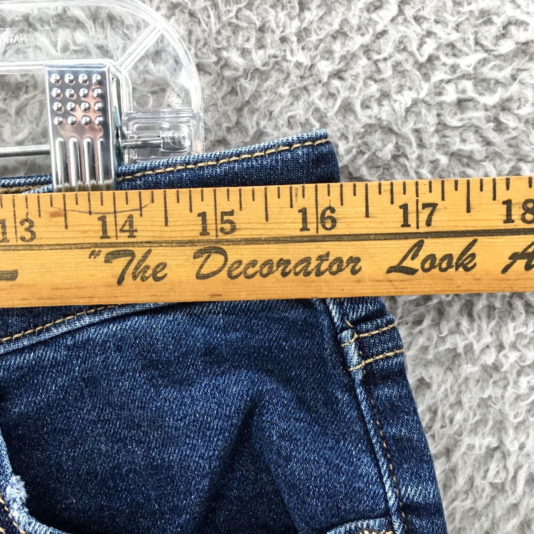 Old Navy Old Navy Jeans Womens 12 Blue Denim High Rise Rockstar Super Skinny Jeans Mens? Size 34" / US 12 / IT 48 - 5 Thumbnail