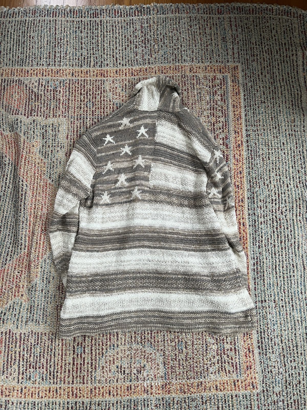 Denim & Supply Ralph Lauren United States Flag Ralph Lauren Cardigan Sweater Size US L / EU 52-54 / 3 - 1 Thumbnail