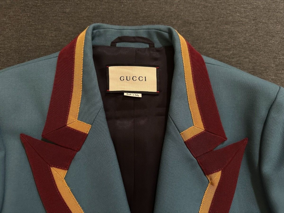 Gucci Gucci Wool Jacket With Ribbon Trim Size S / US 4 / IT 40 - 7 Thumbnail
