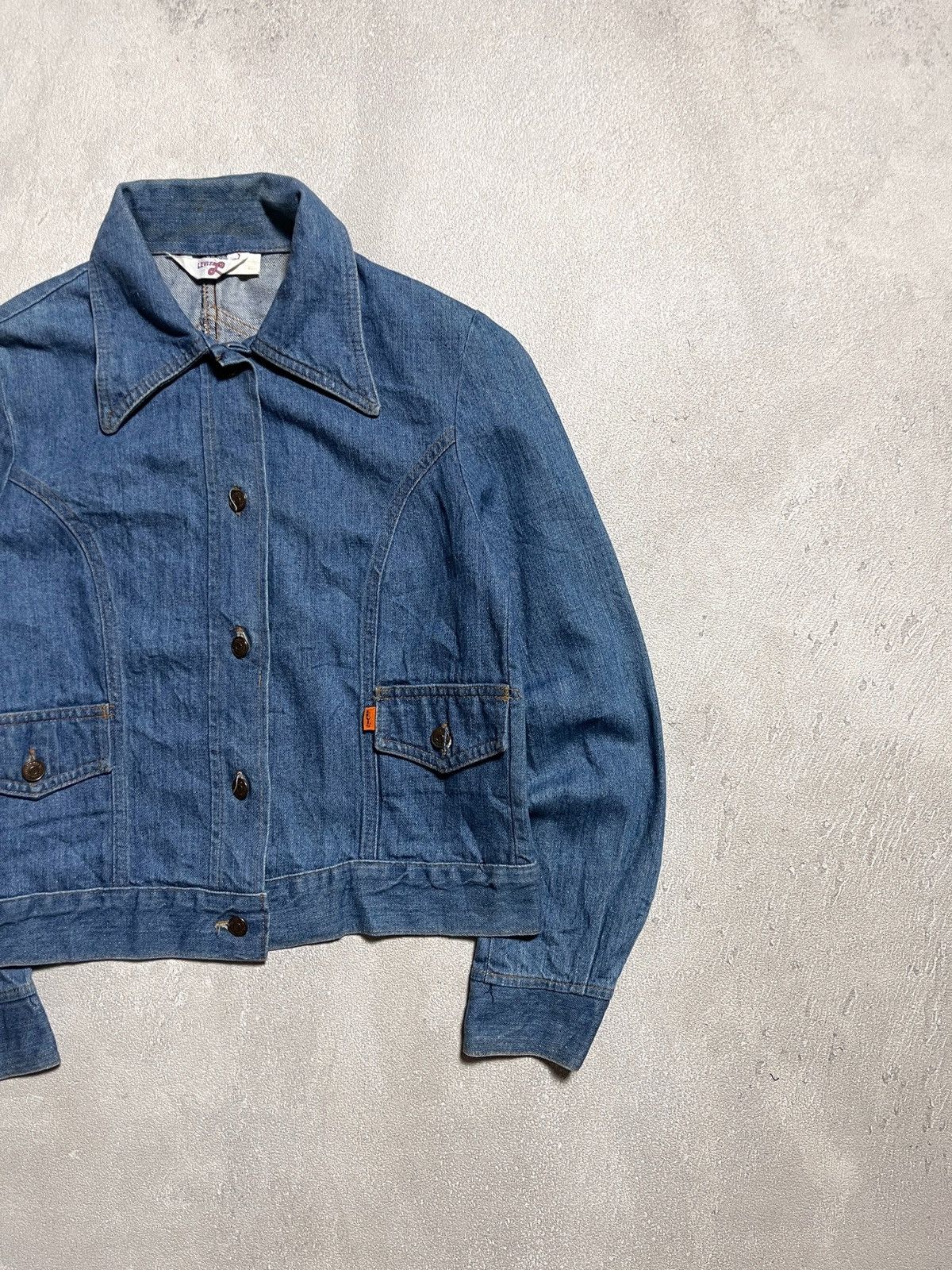 Levi's 1970’s LEVI’S LADY BIG E RANCHWEAR WESTERN DENIM JACKET Size XS / US 0-2 / IT 36-38 - 7 Thumbnail