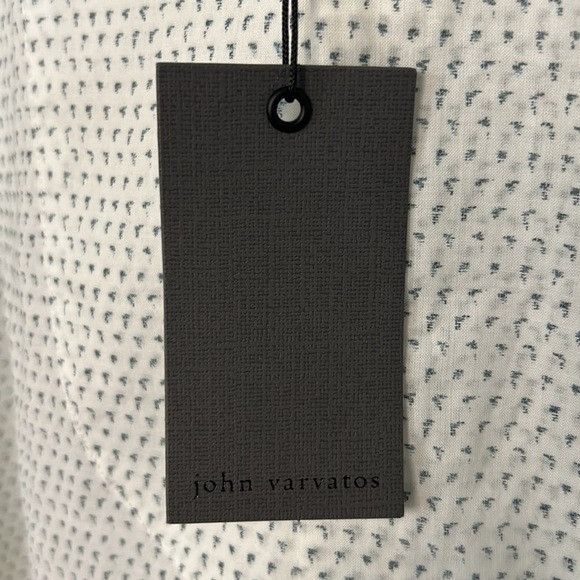 John Varvatos NWT John Varvatos Capri Blue Print Button Down Shirt Size Me Size US M / EU 48-50 / 2 - 3 Thumbnail