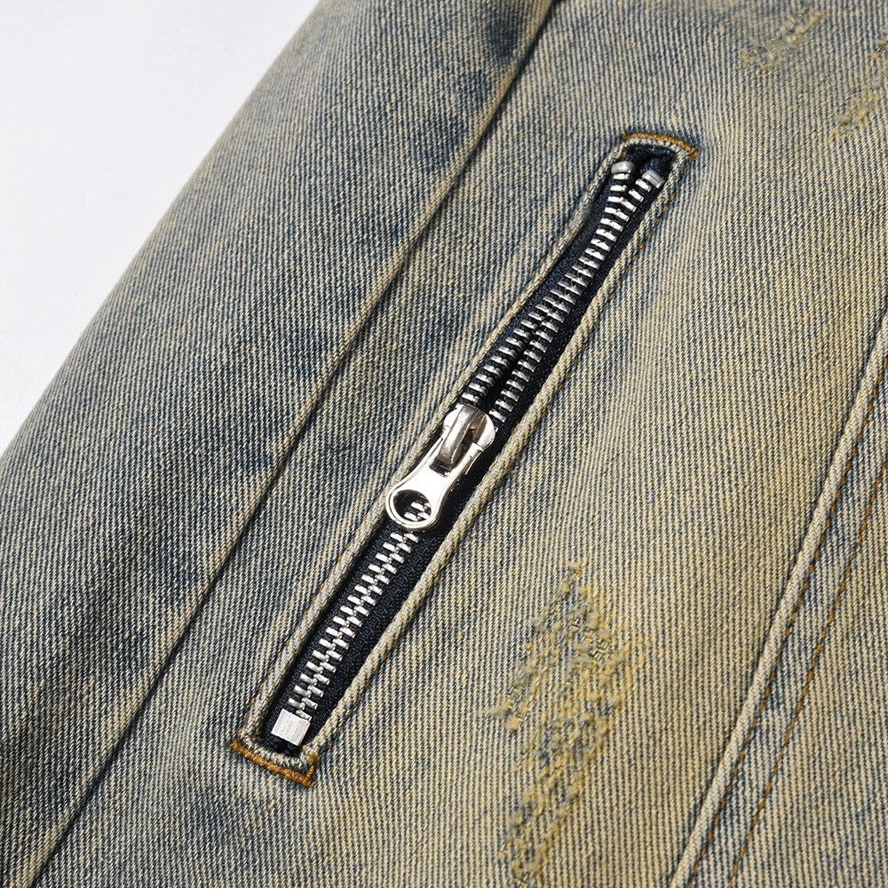 Vintage Men's distressed wide-leg bootcut jeans Size US 32 / EU 48 - 4 Thumbnail