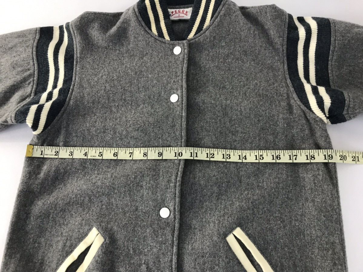 Japanese Brand × Vintage Vintage Peggy Varsity Jacket Woll Snap Button Up Size US S / EU 44-46 / 1 - 11 Thumbnail