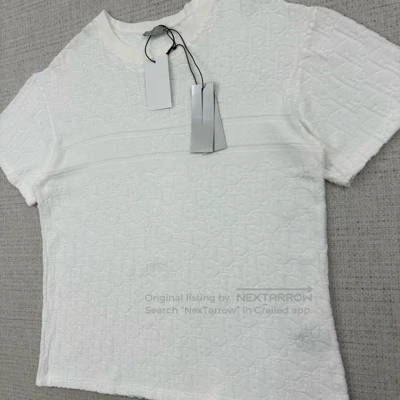 Dior Dior Logo full print cotton terry printed short sleeves Size US M / EU 48-50 / 2 - 6 Thumbnail