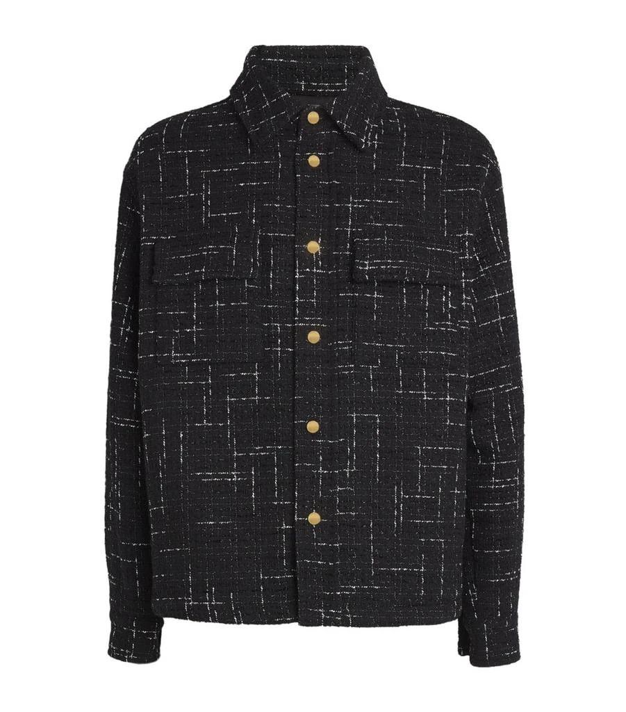 Amiri o1orln1125 Tweed Cargo Jacket in Black Size US XL / EU 56 / 4 - 1 Thumbnail