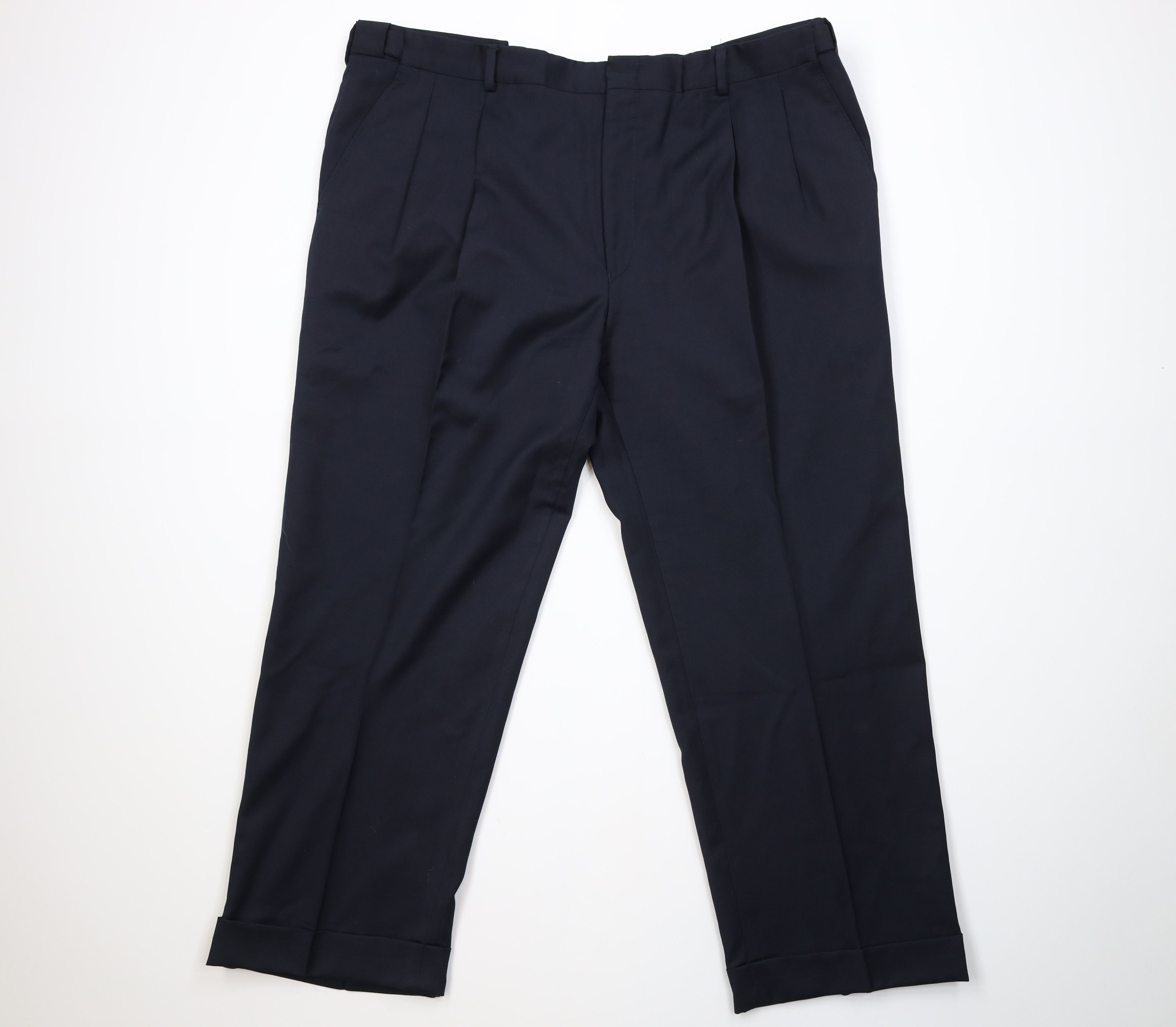 Jos. A. Bank Jos A Bank Traveler's 2 Piece Wool Suit Wedding Nav Size 44S - 9 Thumbnail