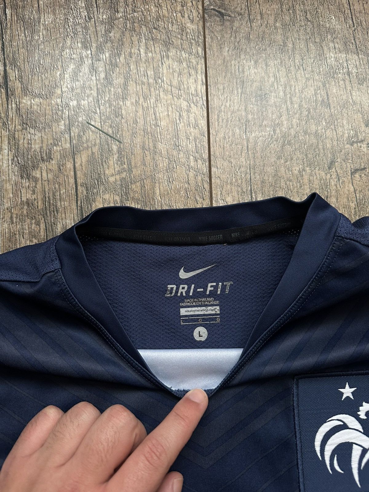Nike Nike France National Team Training Y2K Jersey Size US L / EU 52-54 / 3 - 7 Thumbnail