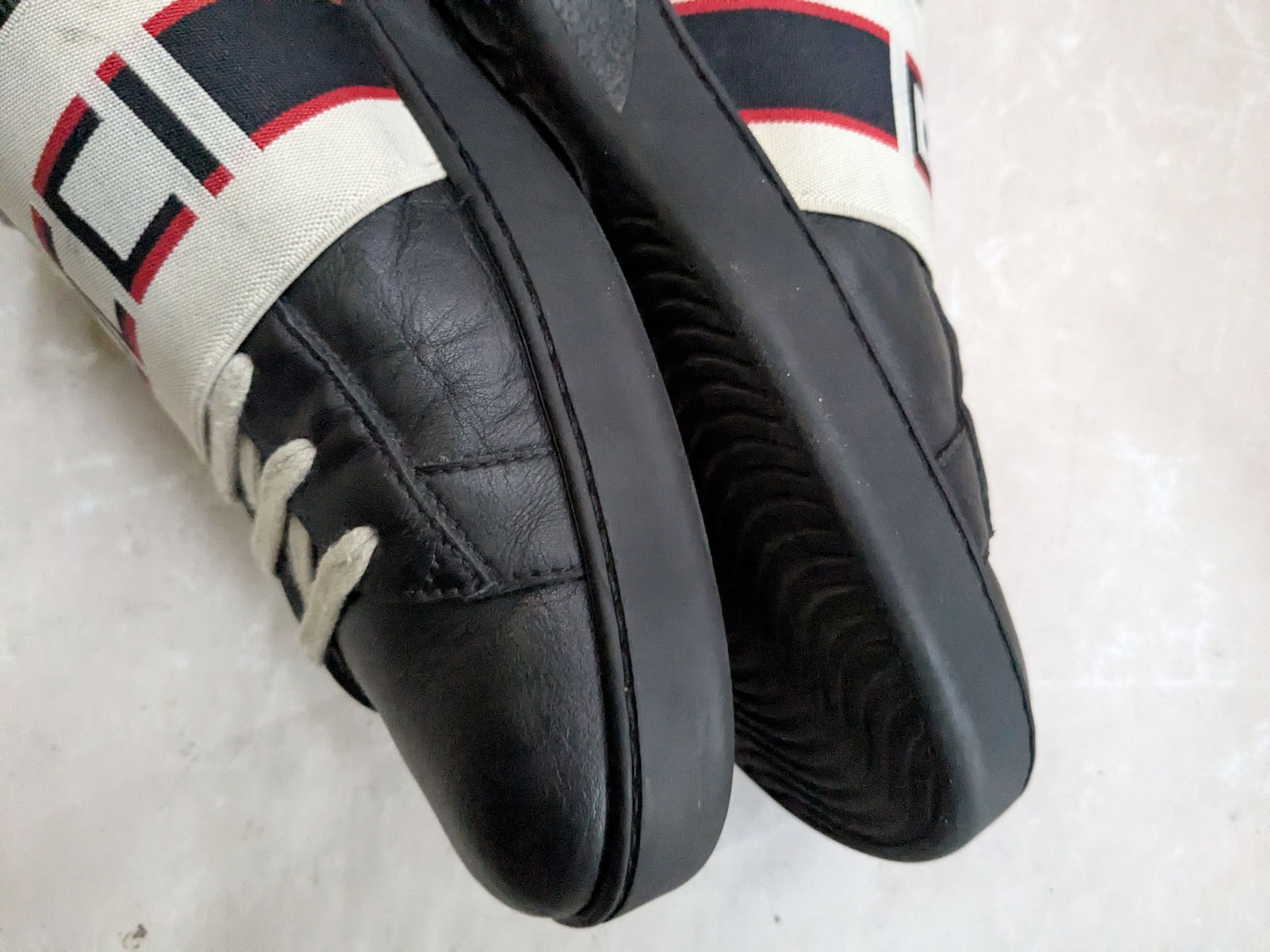Gucci Gucci Ace Black Stripe Black 12 Low Tops Leather Size US 12 / EU 45 - 12 Thumbnail