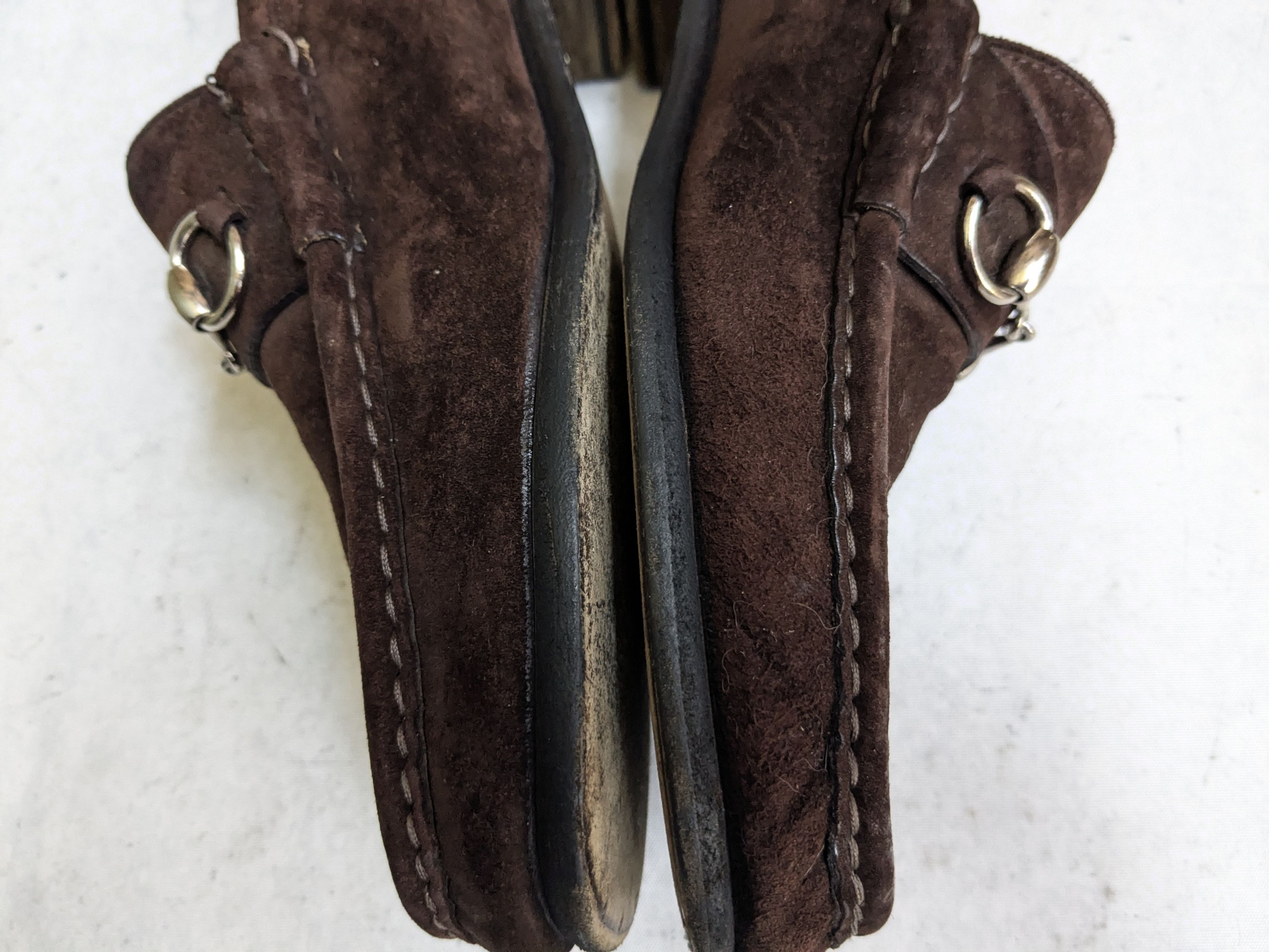 Gucci Gucci Horsebit Loafers Brown Suede Leather 9.5 D Snaffle Size US 9.5 / EU 42-43 - 9 Thumbnail
