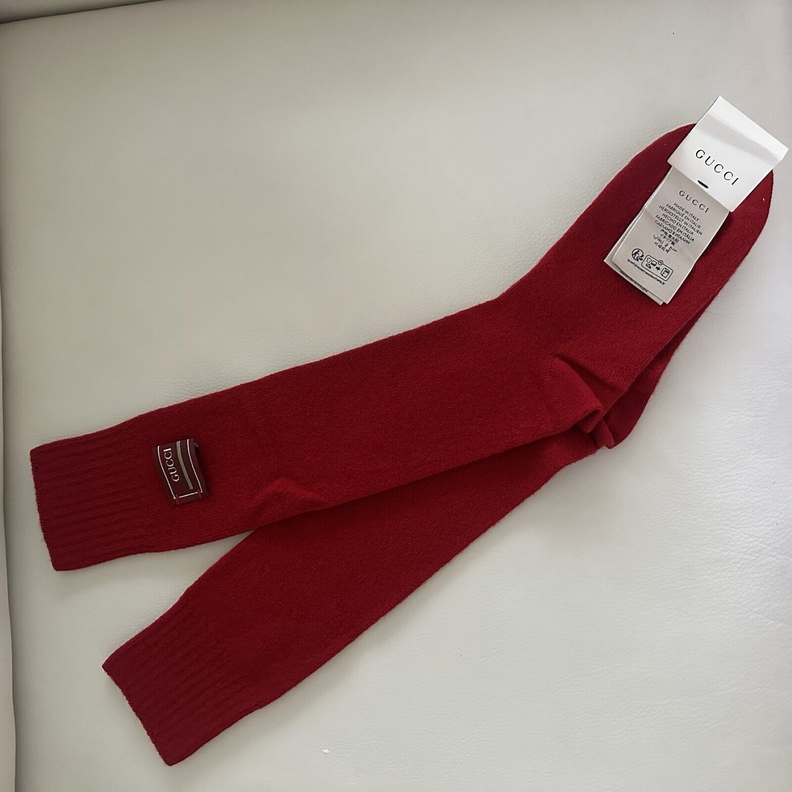Gucci NWT GUCCI Red SOCKS COTTON Sz S Logo Size ONE SIZE - 4 Thumbnail