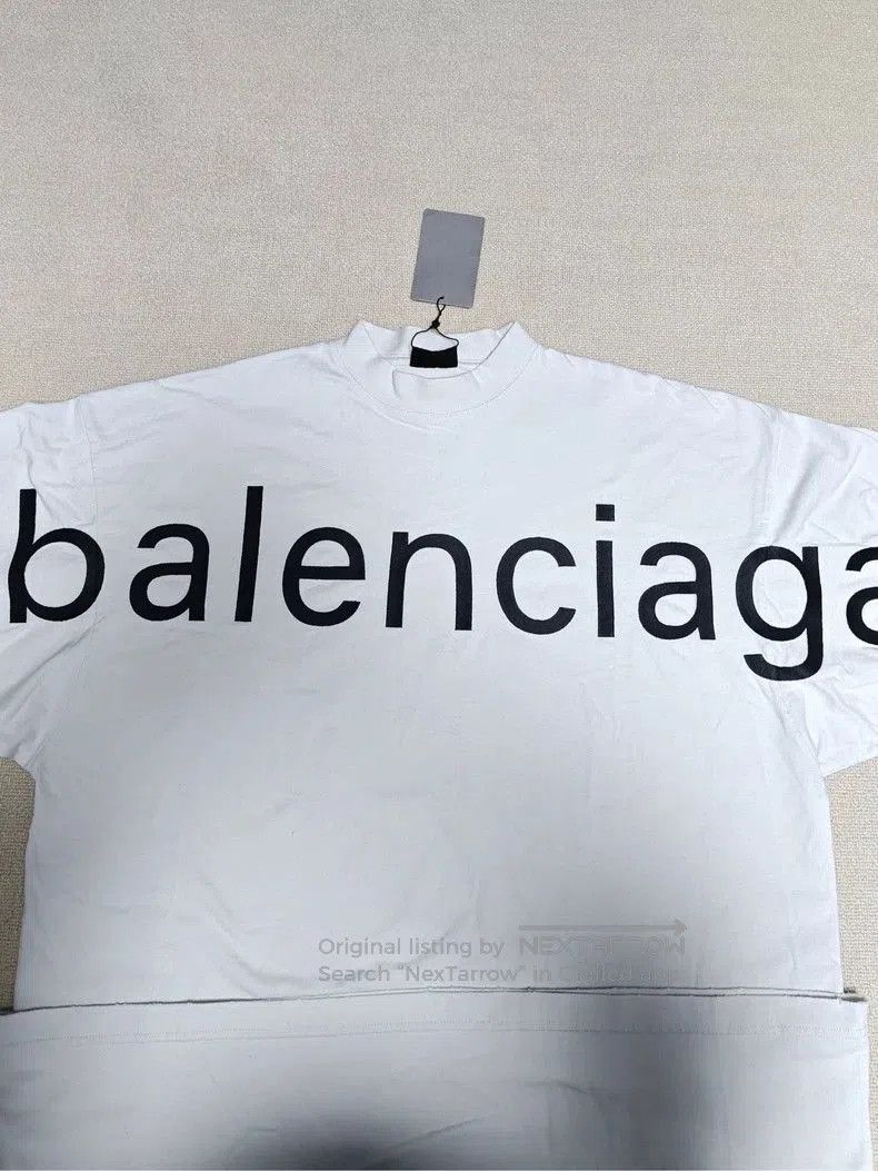 Other Balenciaga 23FW Distressed Embroidered Longsleeve. Size US S / EU 44-46 / 1 - 3 Thumbnail