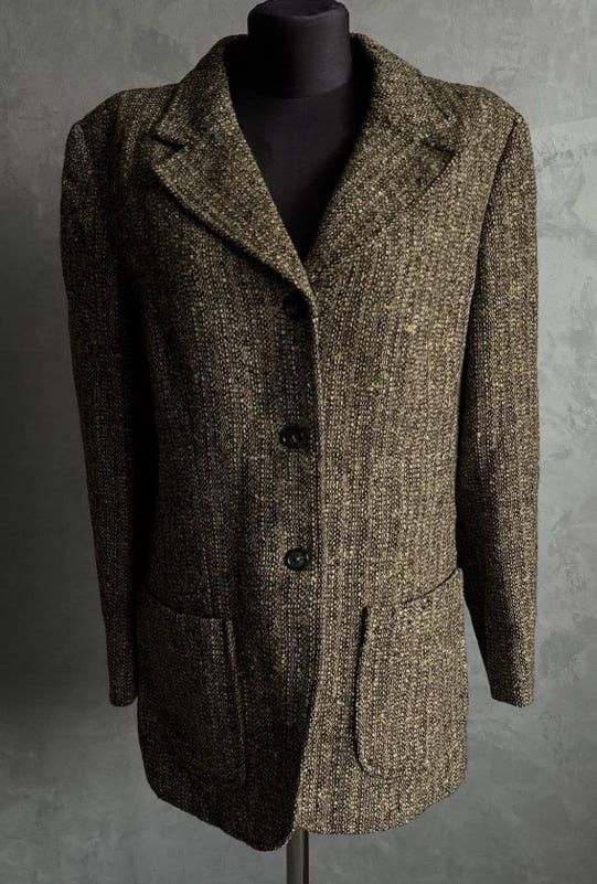 Burberry Vintage Burberry Women’s Tweed Oversized Blazer Jacket Size M / US 6-8 / IT 42-44 - 1 Thumbnail