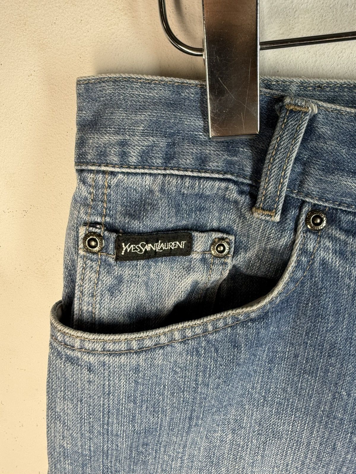 Yves Saint Laurent Denim YSL Shorts Jeans Blue YSL Jeans Shorts Size US 36 / EU 52 - 7 Thumbnail