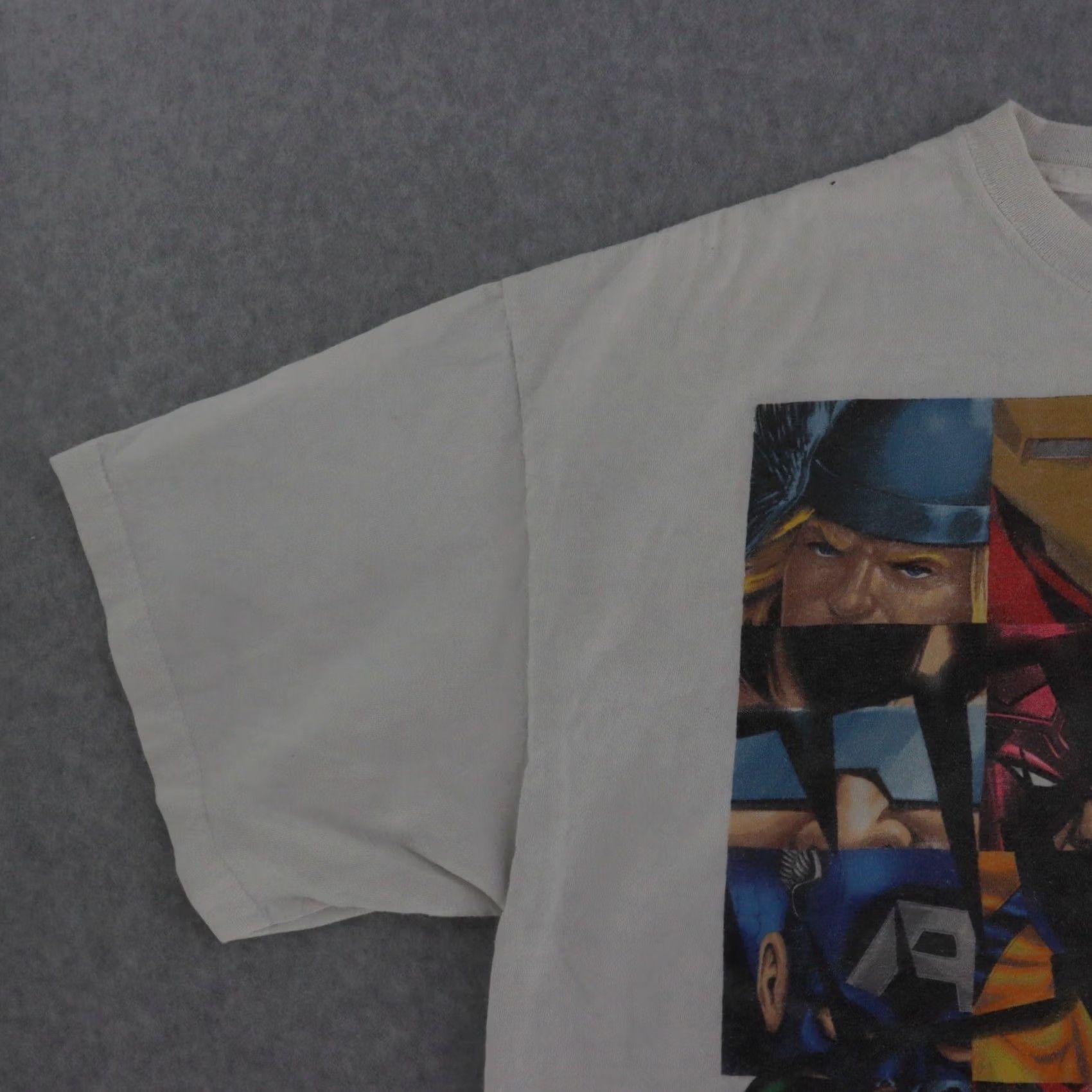 Vintage Marvel Mad Engine White TShirt Heroes FULL CAST Mens XL Gallactus Doom Shirt Shirt Mens XL White Marvel Mad Engine Size US XL / EU 56 / 4 - 6 Thumbnail