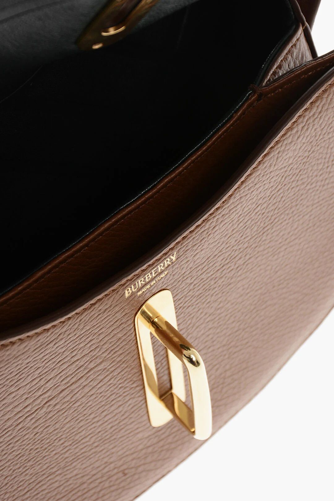 Burberry og1mm0426 Size: OS / Hammered Leather Shoulder Bag in Brown Size ONE SIZE - 5 Thumbnail