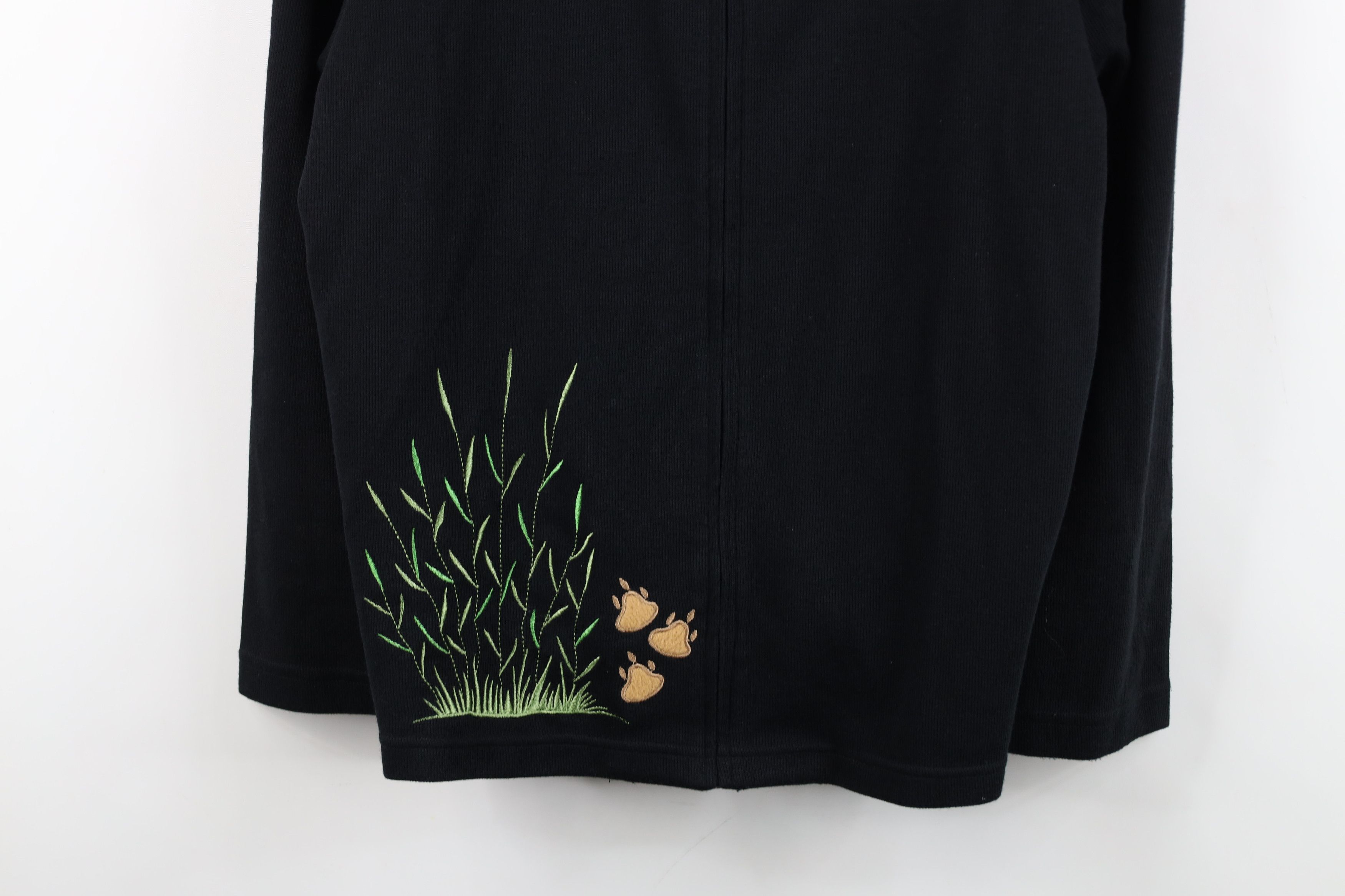 Vintage Vintage Streetwear Safari Lion Ribbed Knit Zip Sweater Size XL / US 12-14 / IT 48-50 - 3 Thumbnail