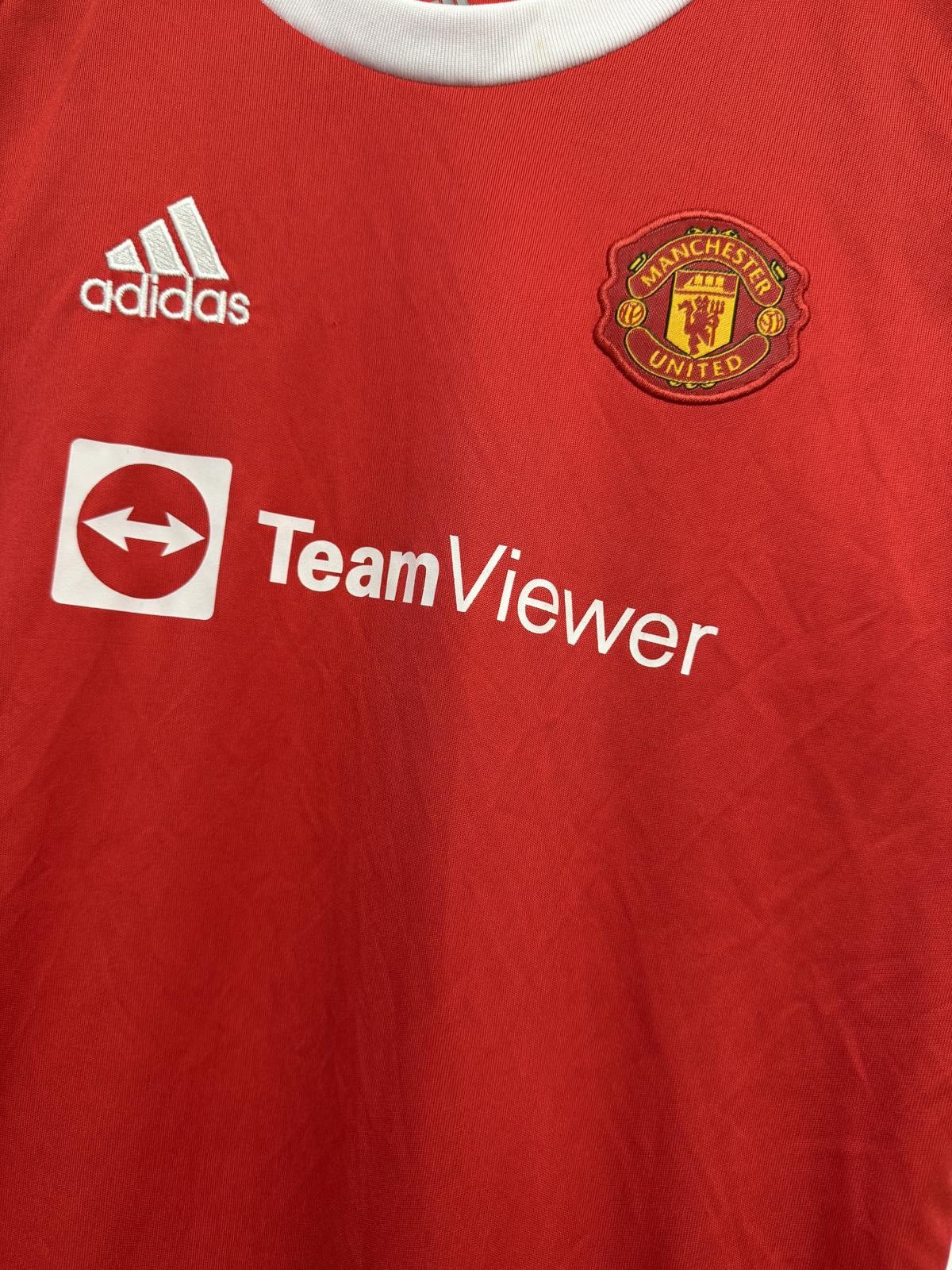 Adidas Manchester United Red Soccer Jersey 176 Size Size ONE SIZE - 3 Thumbnail
