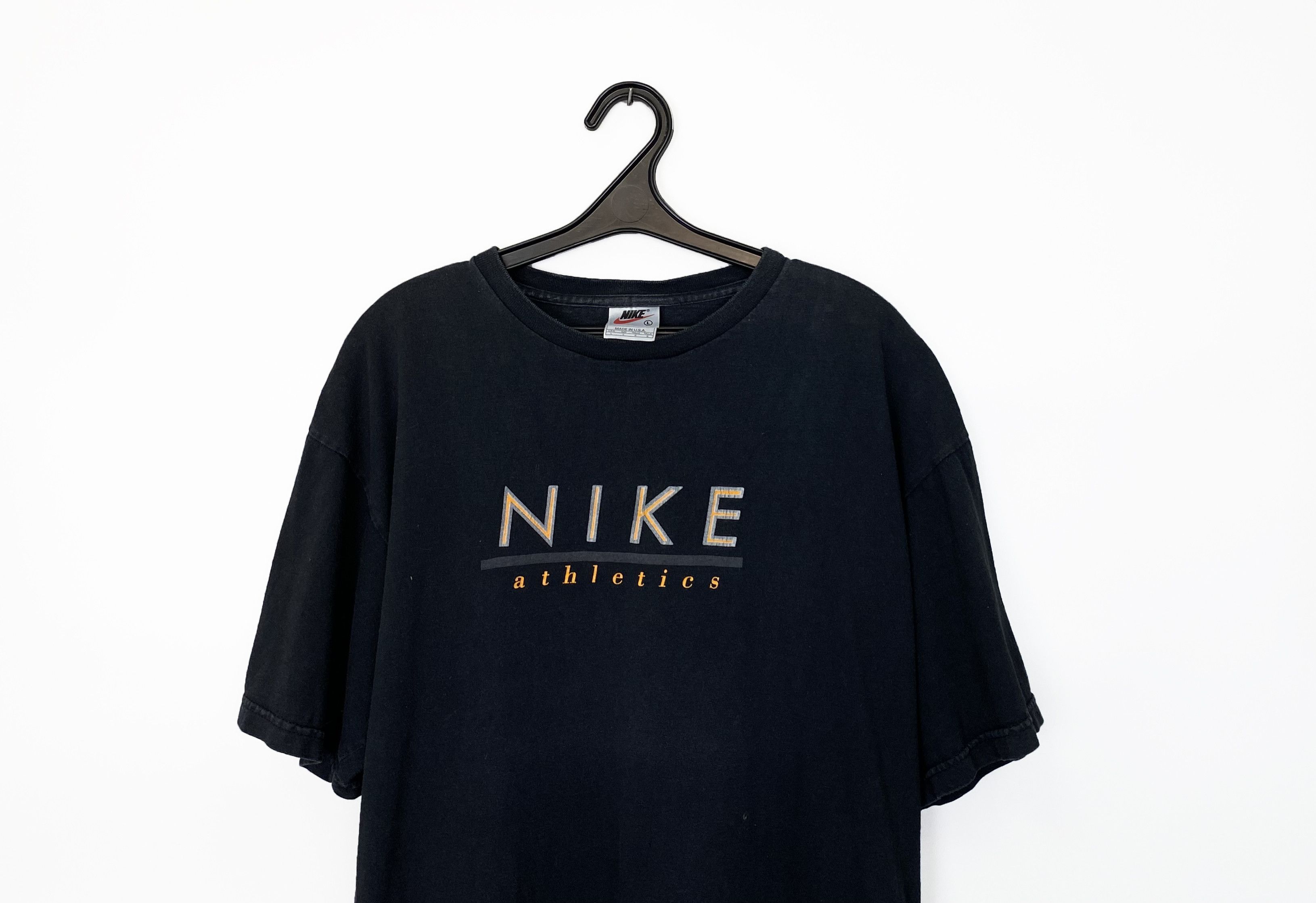 Nike Vintage 1990s NIKE Athletics Made in USA T-Shirt Size US L / EU 52-54 / 3 - 2 Thumbnail