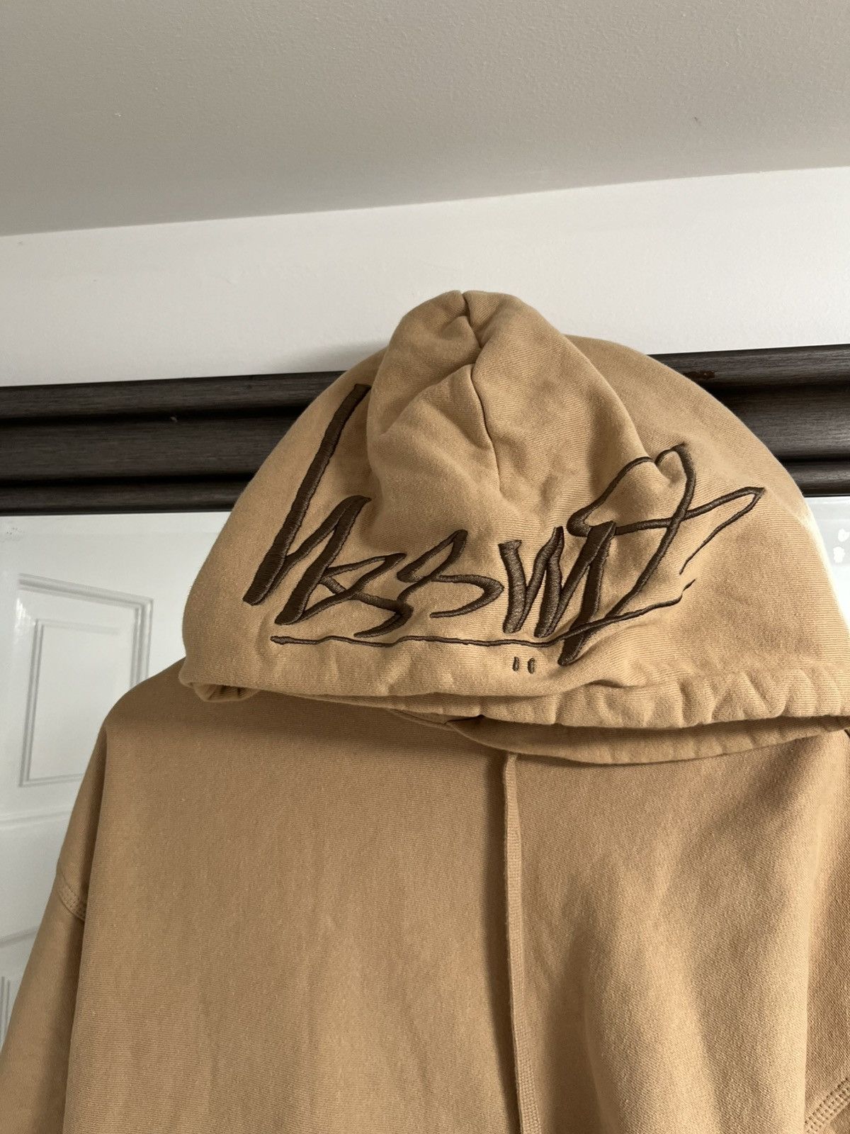 Stussy Stussy Hood Embroidered Hoodie 'Beige' size Xl mens rare Size US XL / EU 56 / 4 - 2 Thumbnail