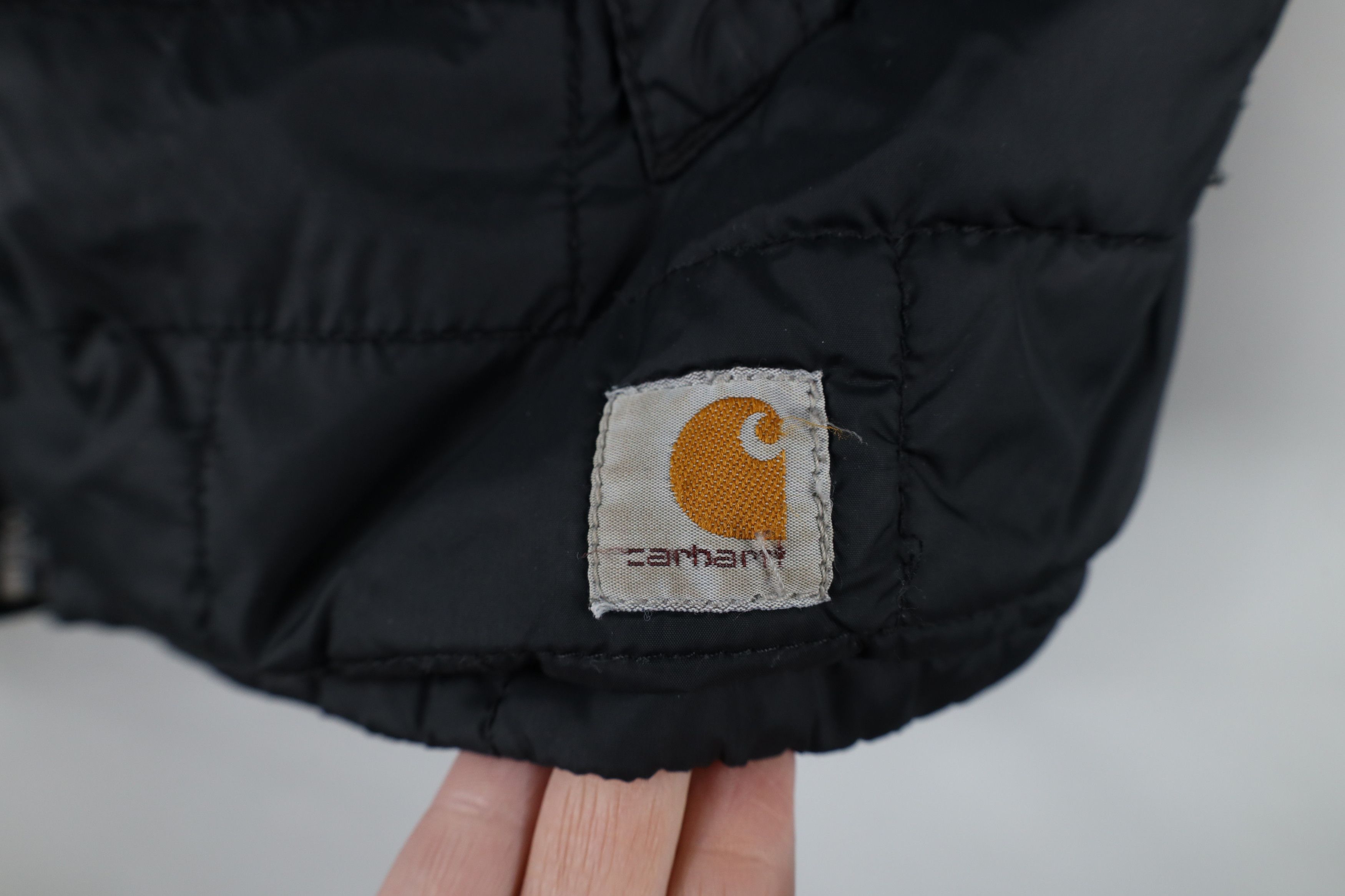 Carhartt × Vintage Vintage Y2K Carhartt Flannel Lined Quilted Puffer Jacket Size L / US 10 / IT 46 - 4 Thumbnail