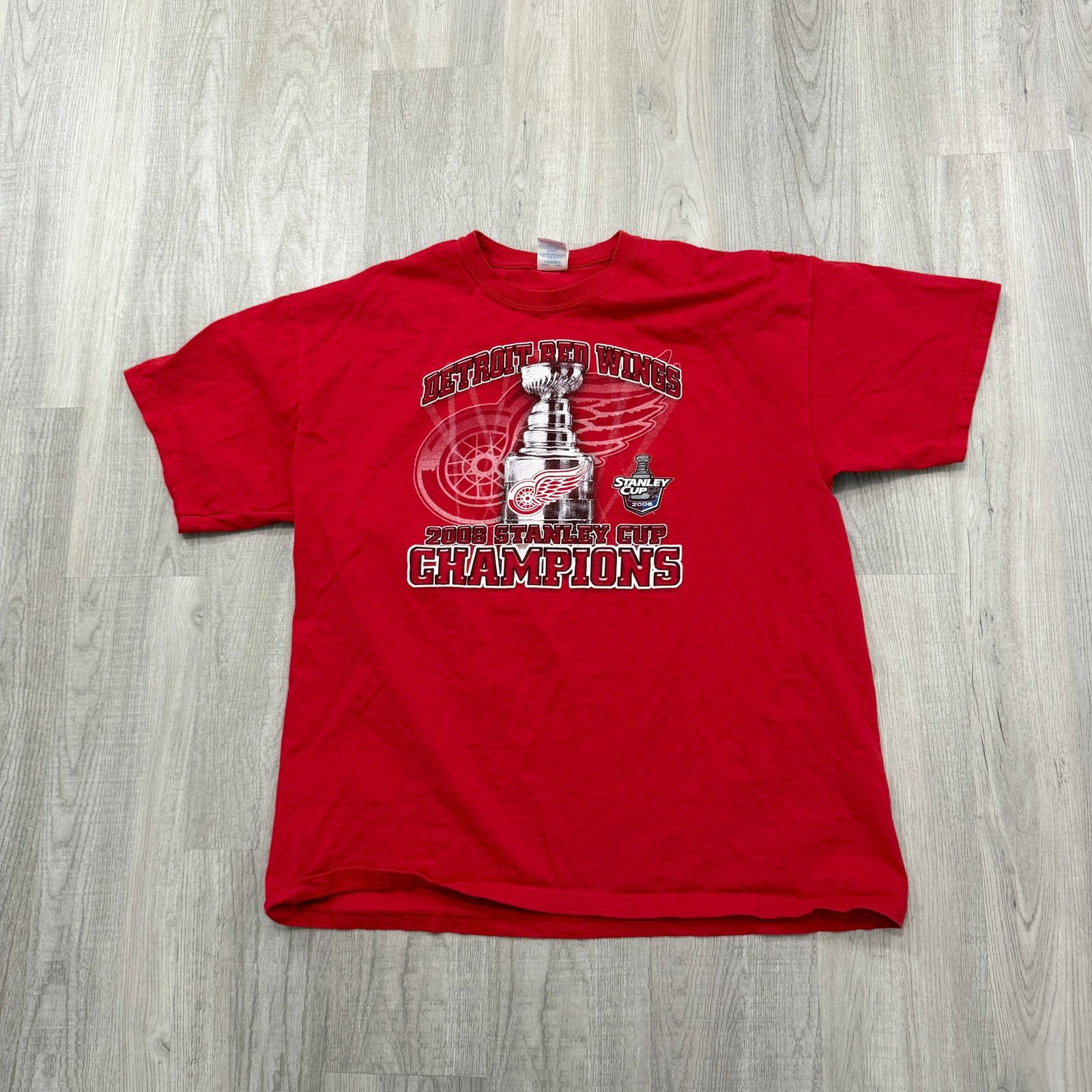 Vintage Vintage Detroit Red Wings 2002 Stanley Cup Champions Shirt Size US XL / EU 56 / 4 - 1 Thumbnail