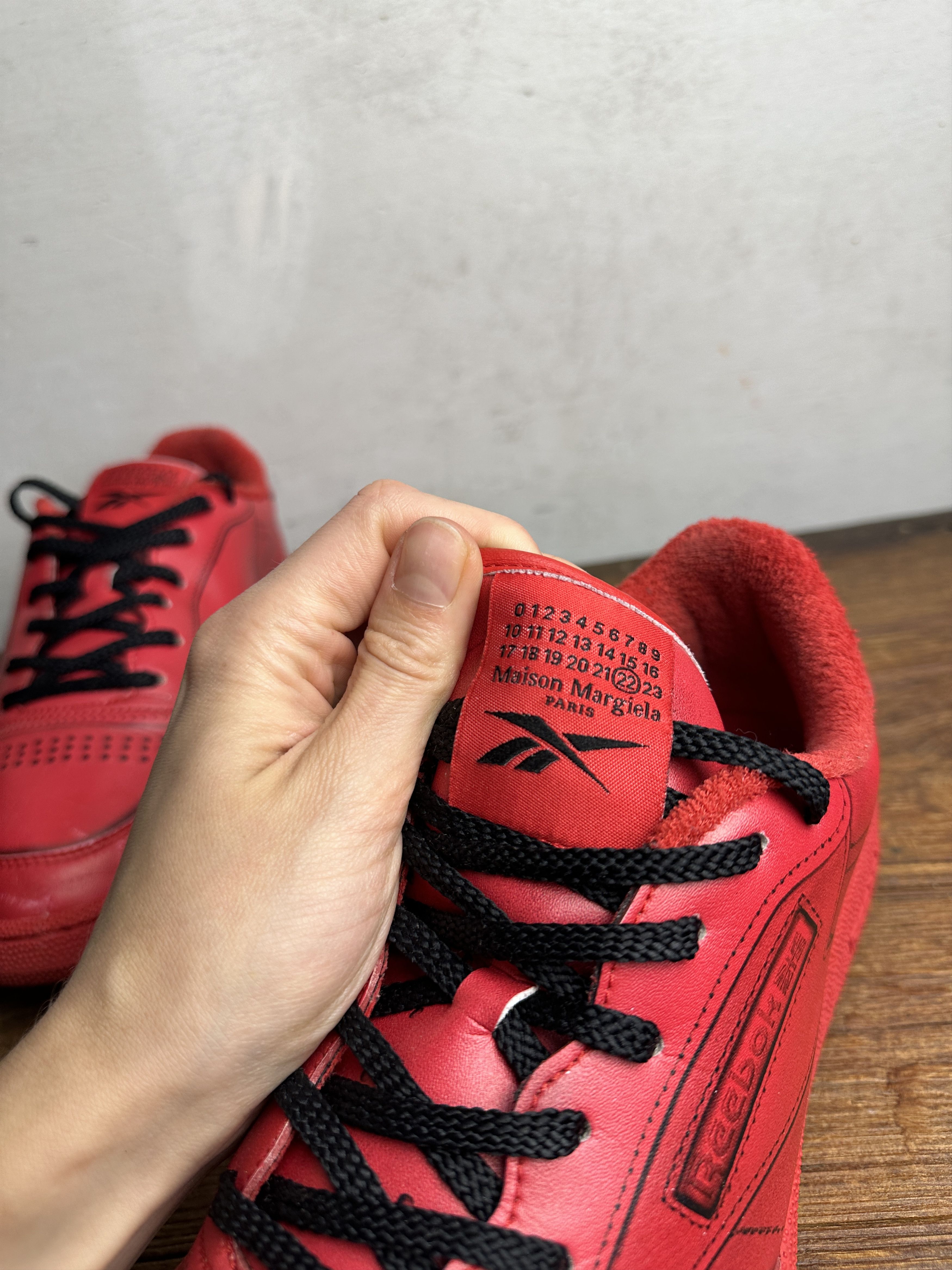 Maison Margiela × Reebok Reebok Maison Margiela x Club C Vector Red Size US 10 / EU 43 - 6 Thumbnail