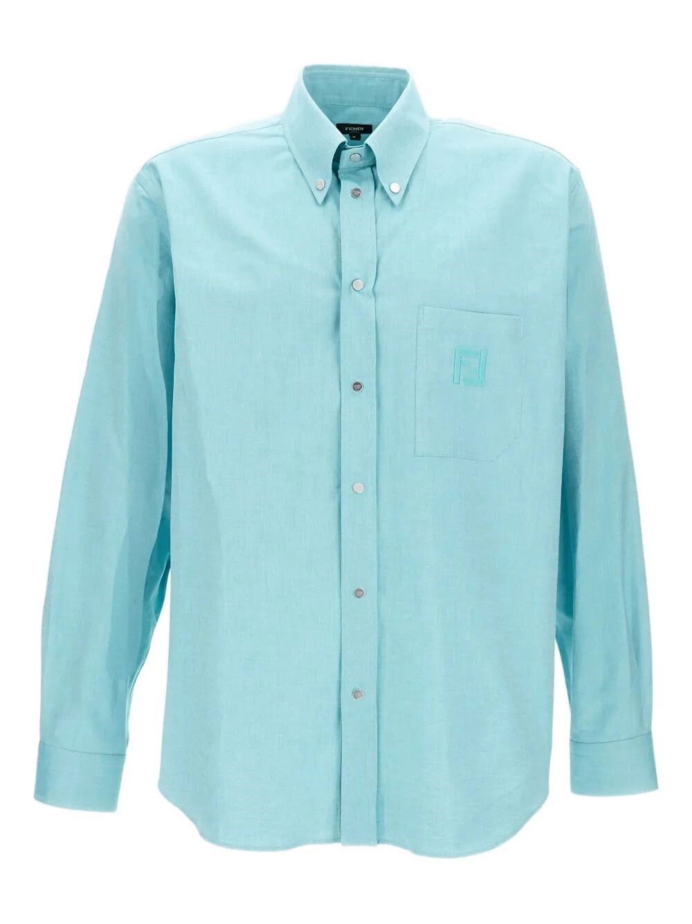 Fendi Shirt With `FF` Embroidery Size US L / EU 52-54 / 3 - 1 Thumbnail