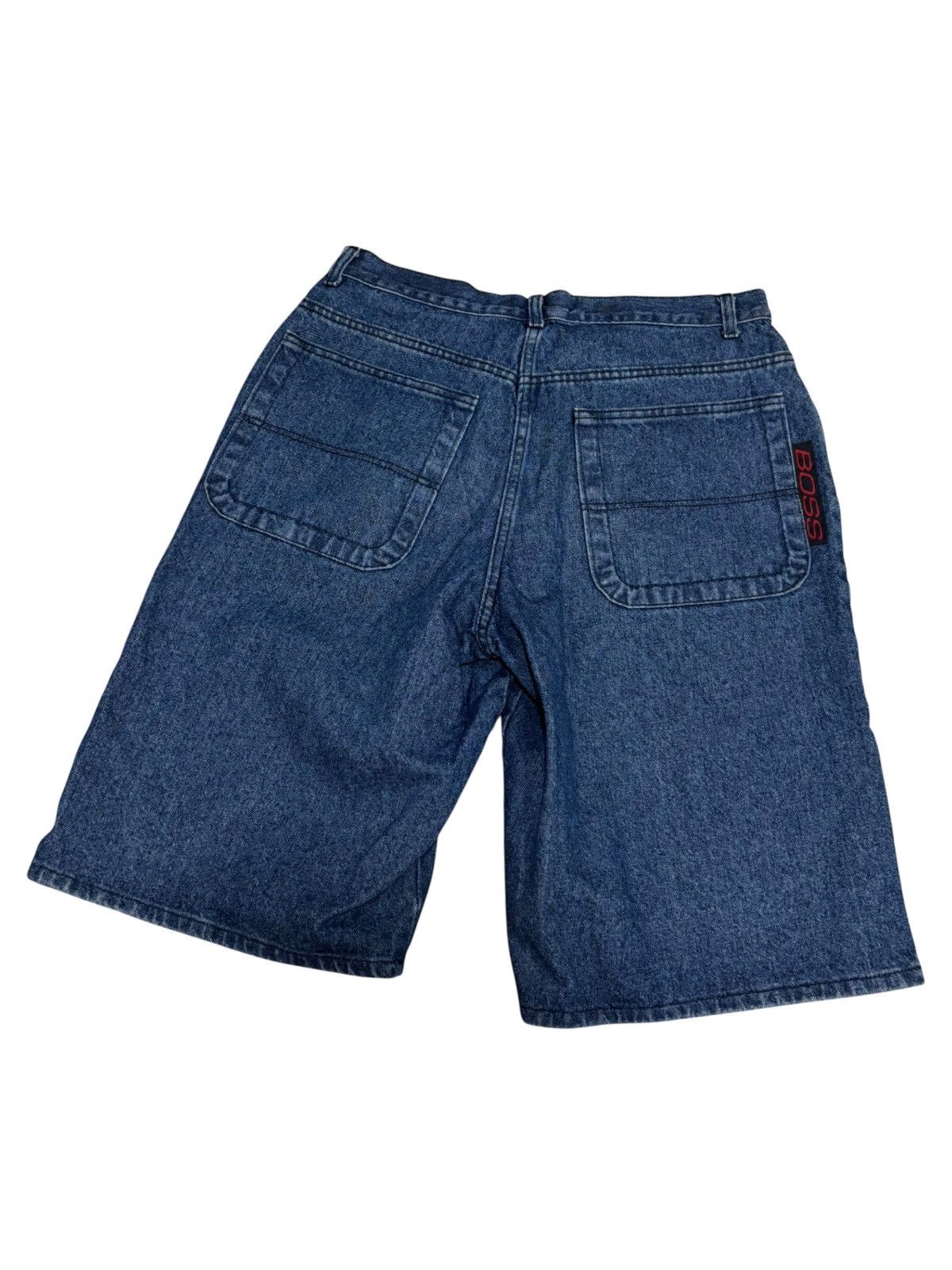 JNCO Vintage Baggy Shorts Men 36 Blue Boss Denim Jorts Wide Leg Size US 36 / EU 52 - 9 Thumbnail