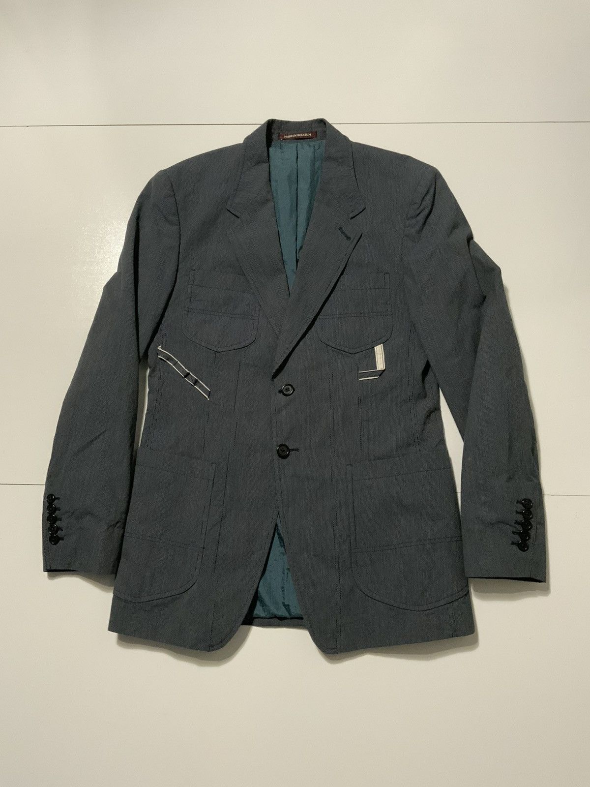 $795 Paul Smith Nylon Lined Stripe Sportscoat Blazer Jacket