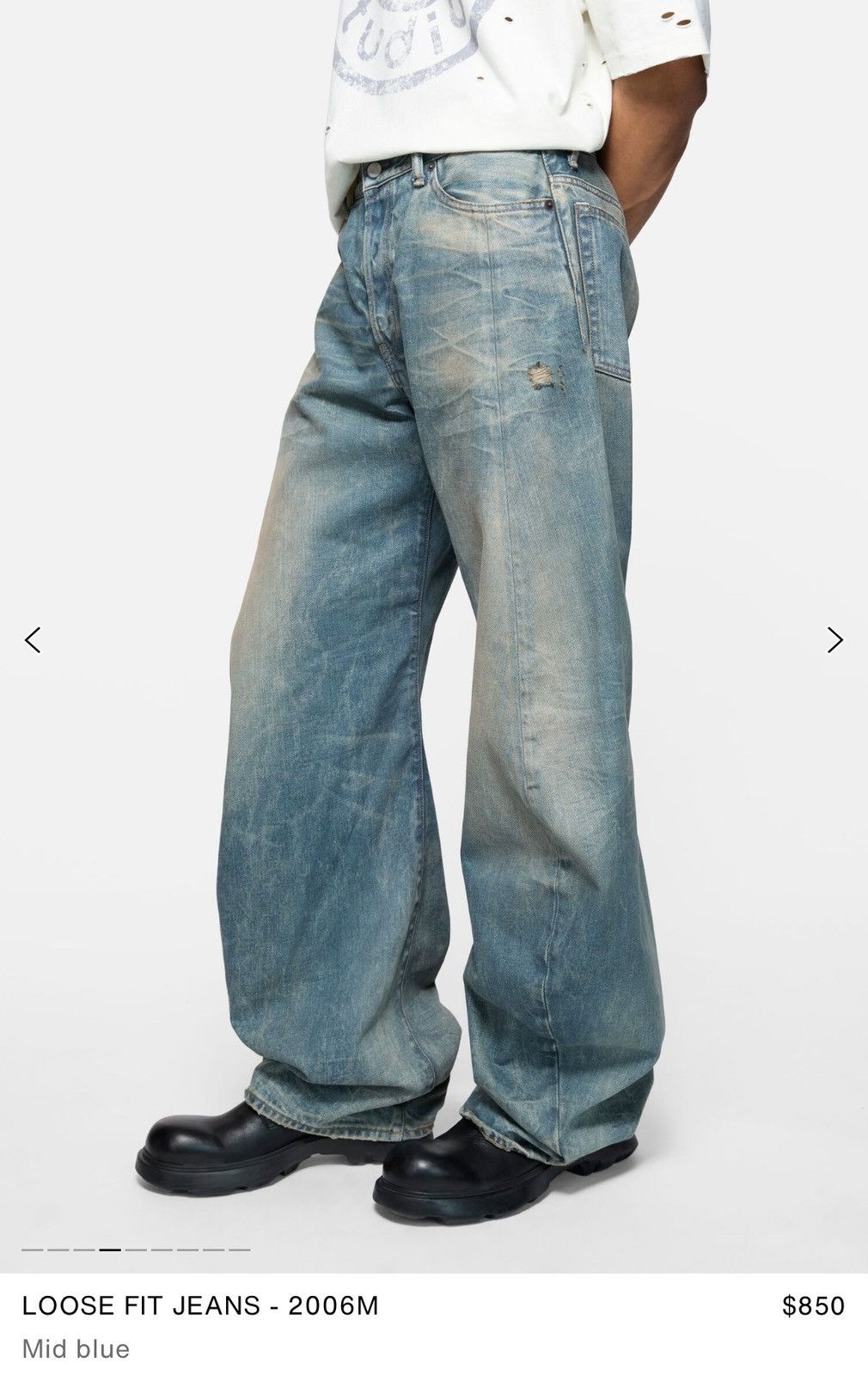 Acne Studios Acne Studios wide leg denim Size US 32 / EU 48 - 3 Thumbnail