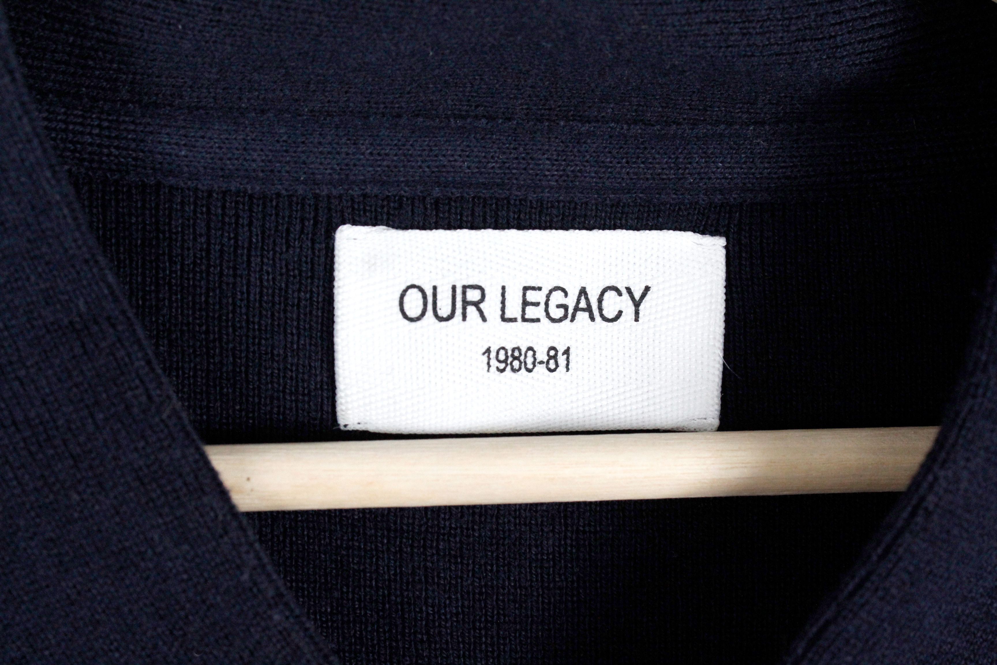 Our Legacy Navy Knit Shawl Collar Sweater Size US M / EU 48-50 / 2 - 4 Thumbnail