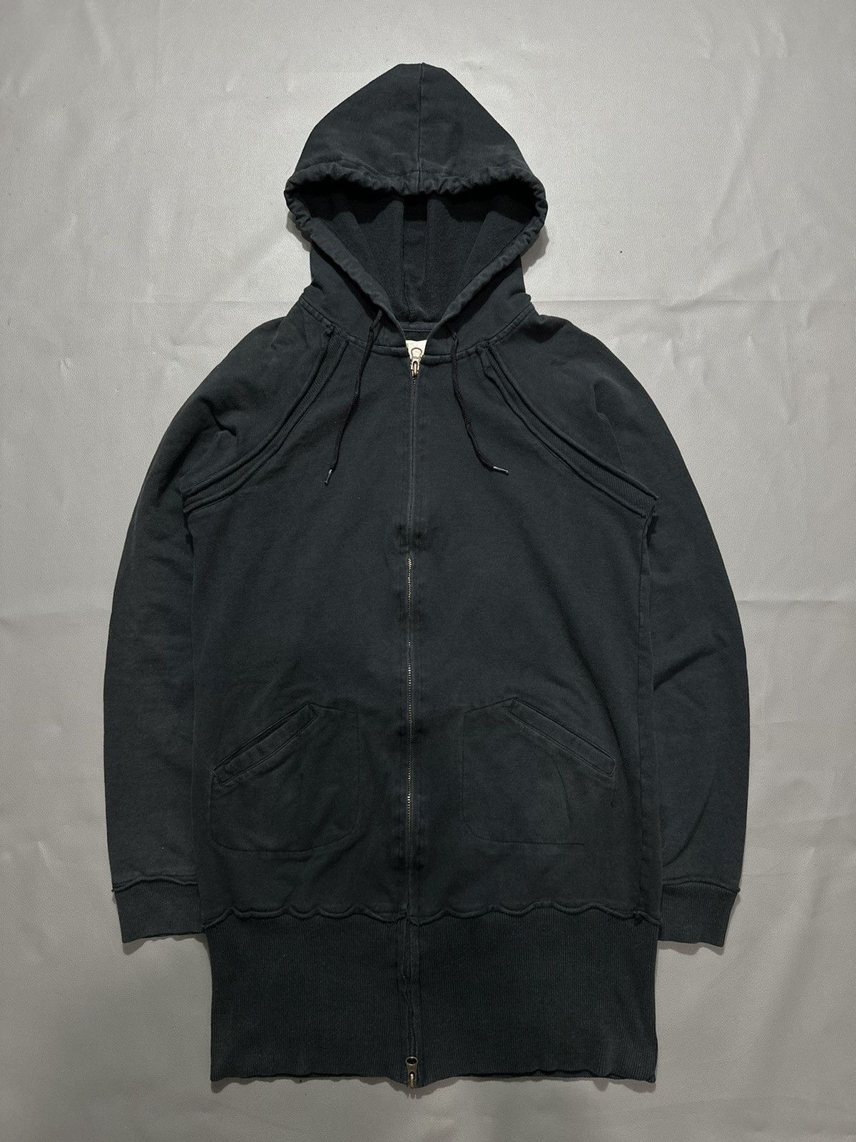 20471120 DISTRESSED ZIP HOODIE BALENCIAGA RAF SIMONS IFSIX LGB STYLE Size US S / EU 44-46 / 1 - 1 Thumbnail