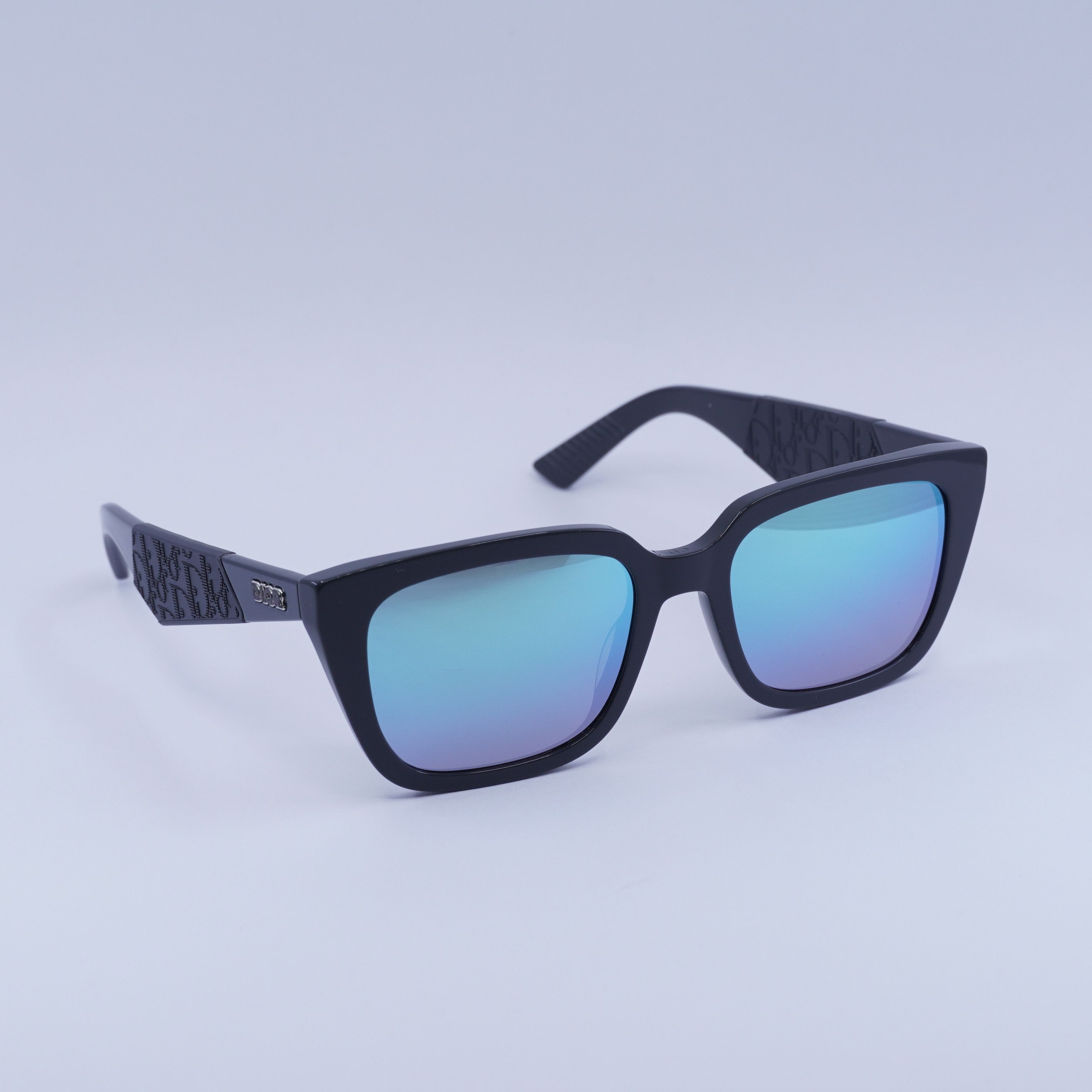 Dior DIOR B27 S2I 45I6 Sunglasses 55mm Grey Square Frame Size ONE SIZE - 1 Thumbnail