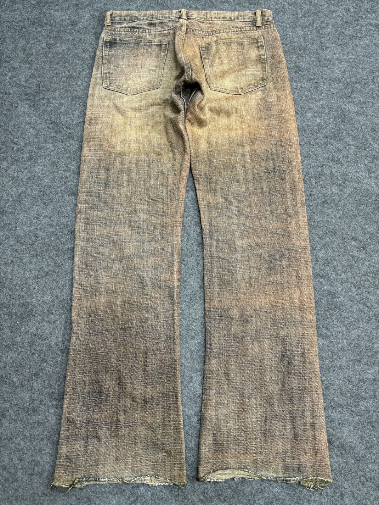 Japanese Brand 💥Insane 90s Flare💥+8 securacid Flare Acid Wash Denim F504 Size US 31 - 10 Thumbnail