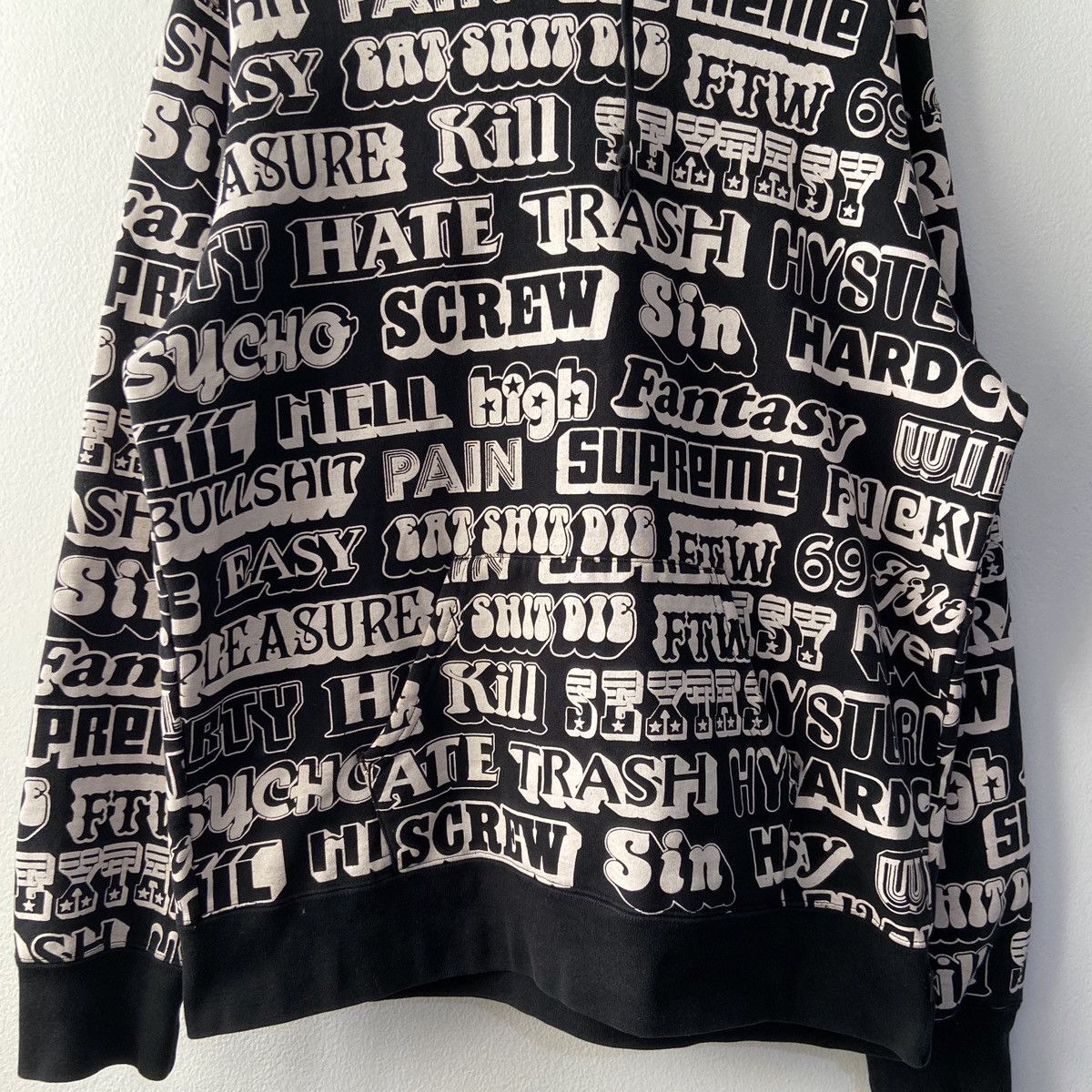 Hysteric Glamour × Supreme SUPREME x HYSTERIC GLAMOUR TEXT HOODIE Size US L / EU 52-54 / 3 - 3 Thumbnail