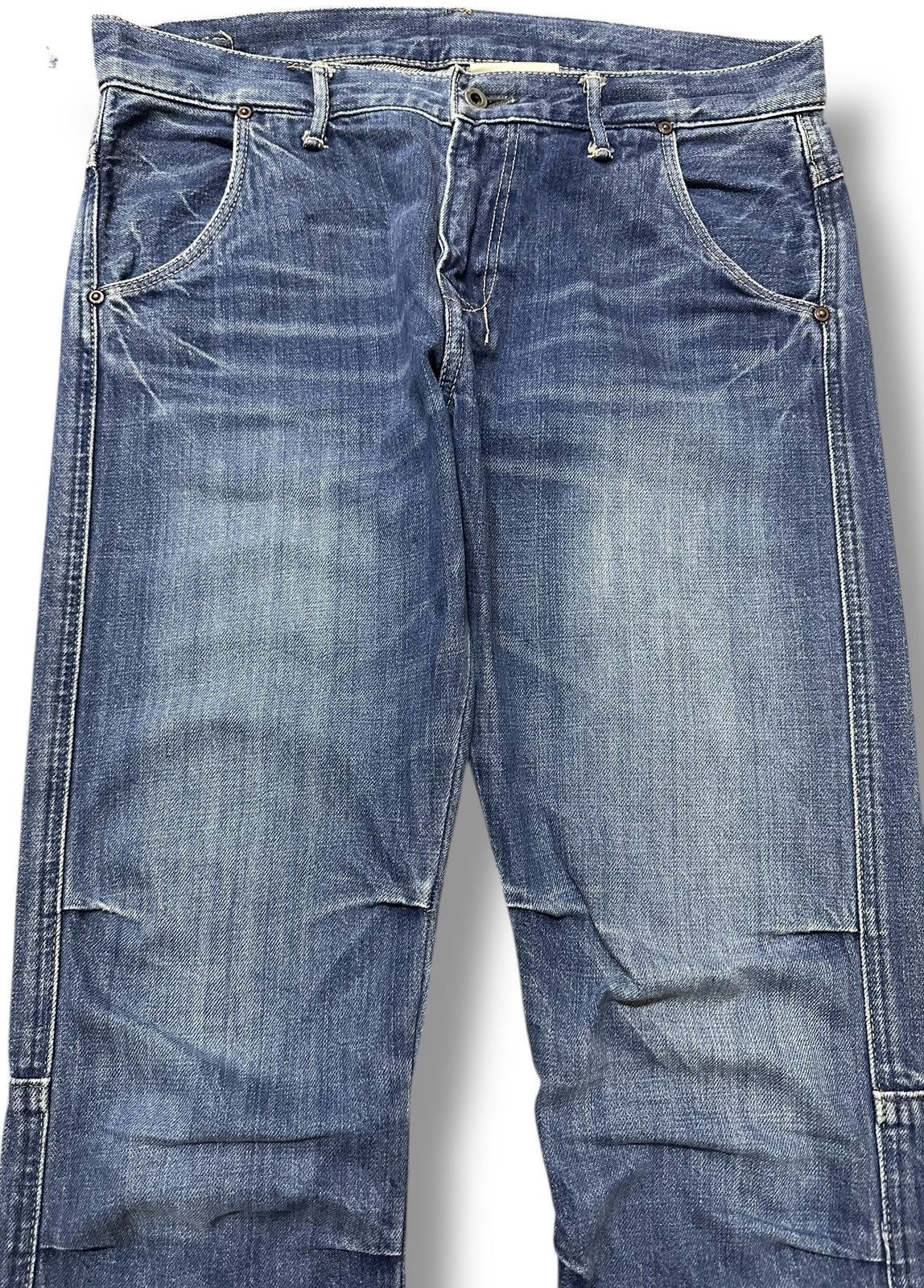 Japanese Brand Vintage Flare Jeans Style With Faded Wash Size US 32 / EU 48 - 3 Thumbnail
