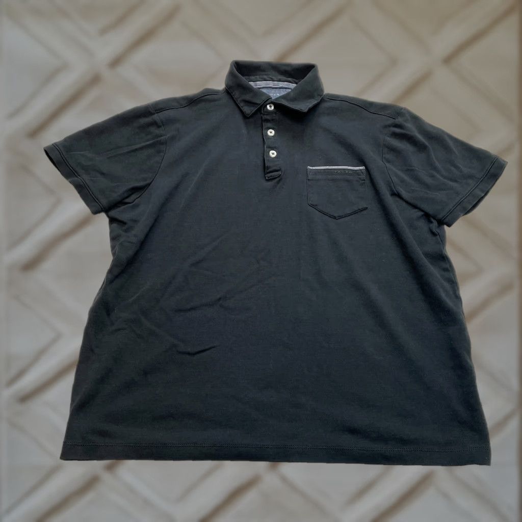 Vintage VINTAGE Tahari Golf Polo Shirt Mens L Black Short Sleeve Polo Shirt Golf Polo Black Tahari Polo Golf Shirt Mens L Black Short Sleeve Pocket Size US L / EU 52-54 / 3 - 1 Thumbnail