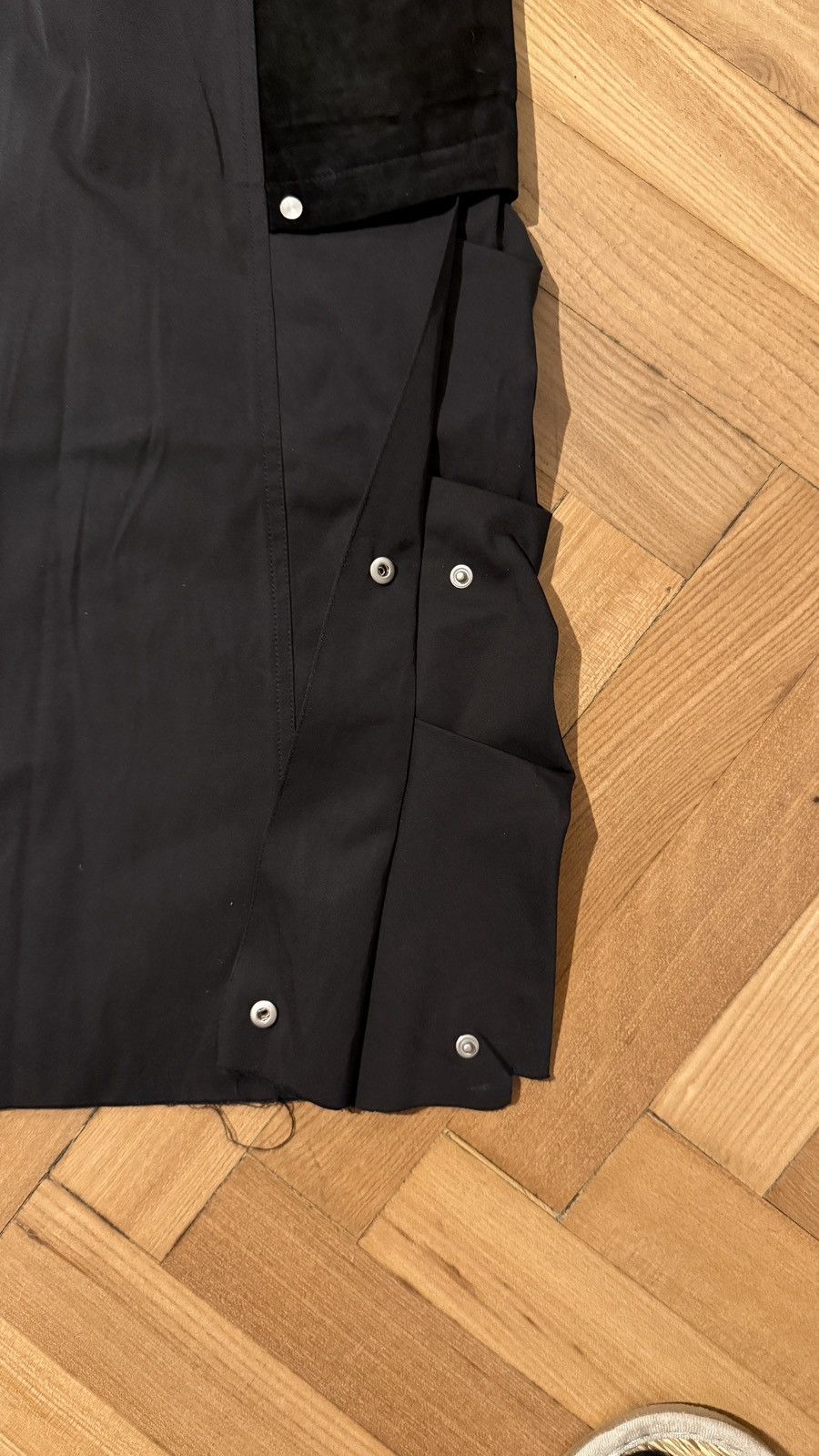 CMMAWEAR CMMAWEAR Black Snapped Hem Cargo Pants Size US 36 / EU 52 - 4 Thumbnail
