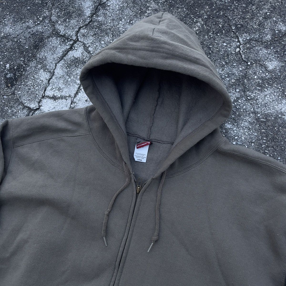 Vintage Vintage PROSPIRIT Blank Olive Full Zip Hoodie Size US L / EU 52-54 / 3 - 2 Thumbnail