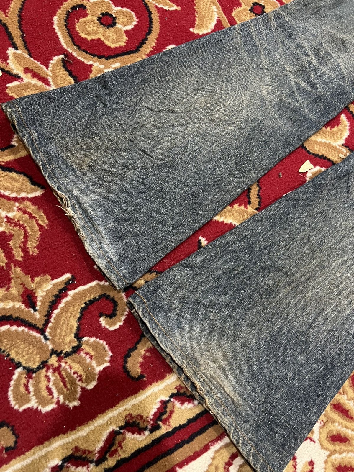 Edwin 🌈Flare Vintage Edwin Extra Extreme Distress Jean Size US 28 / EU 44 - 14 Thumbnail