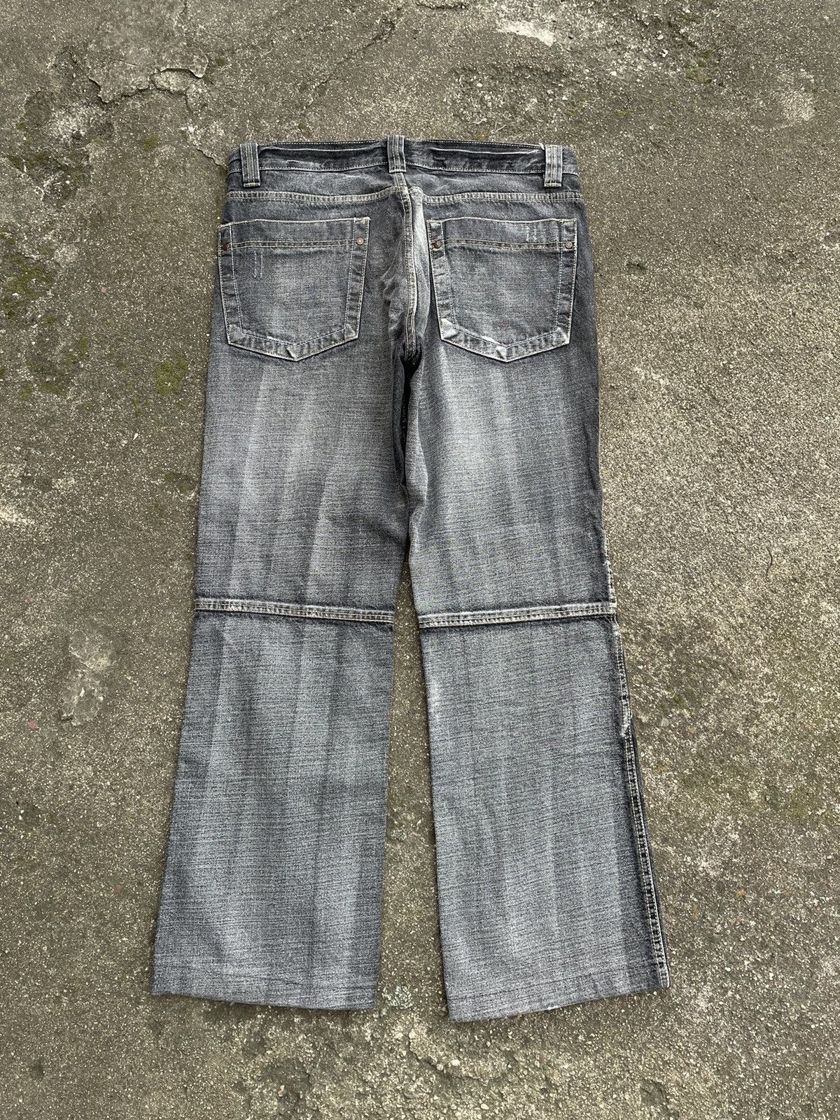 Affliction × Vintage Crazy Vintage Y2K Baggy Cross Jeans Opium Wide Leg Skater Size US 34 / EU 50 - 6 Thumbnail